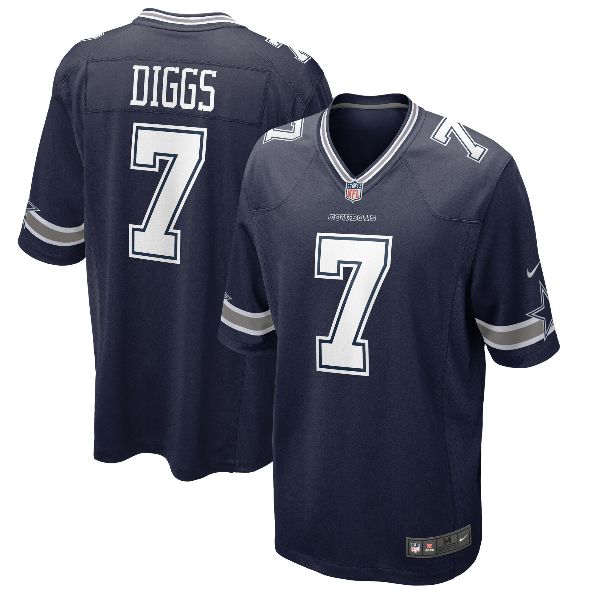 Men's Dallas Cowboys Game - Navy - All Stitched Trevon Diggs Jersey - All Stitched