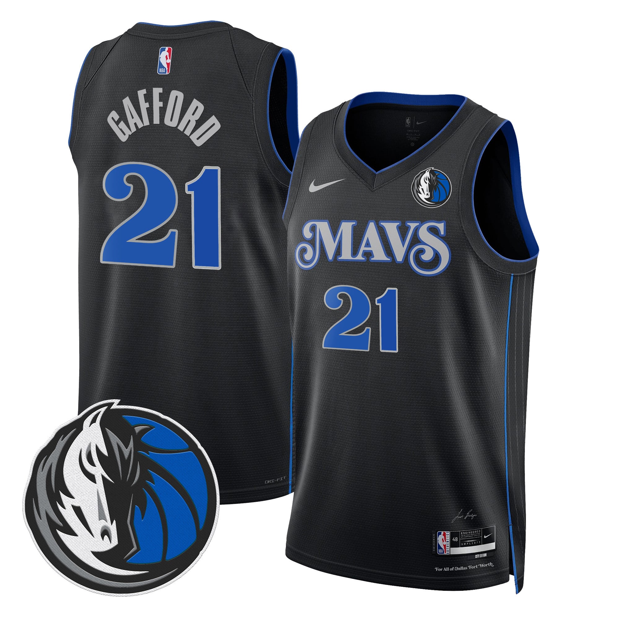 Men's Dallas Mavericks Swingman Jersey V2 - All Stitched - Image 36
