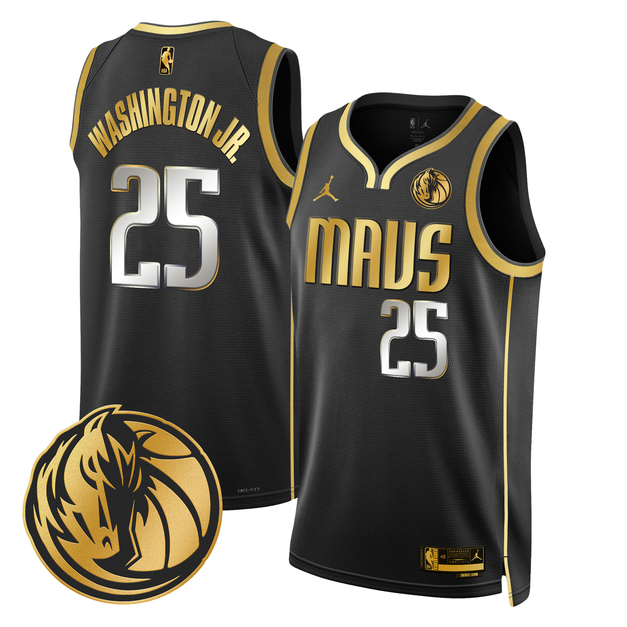 Men's Dallas Mavericks Swingman Jersey V2 - All Stitched - Image 10