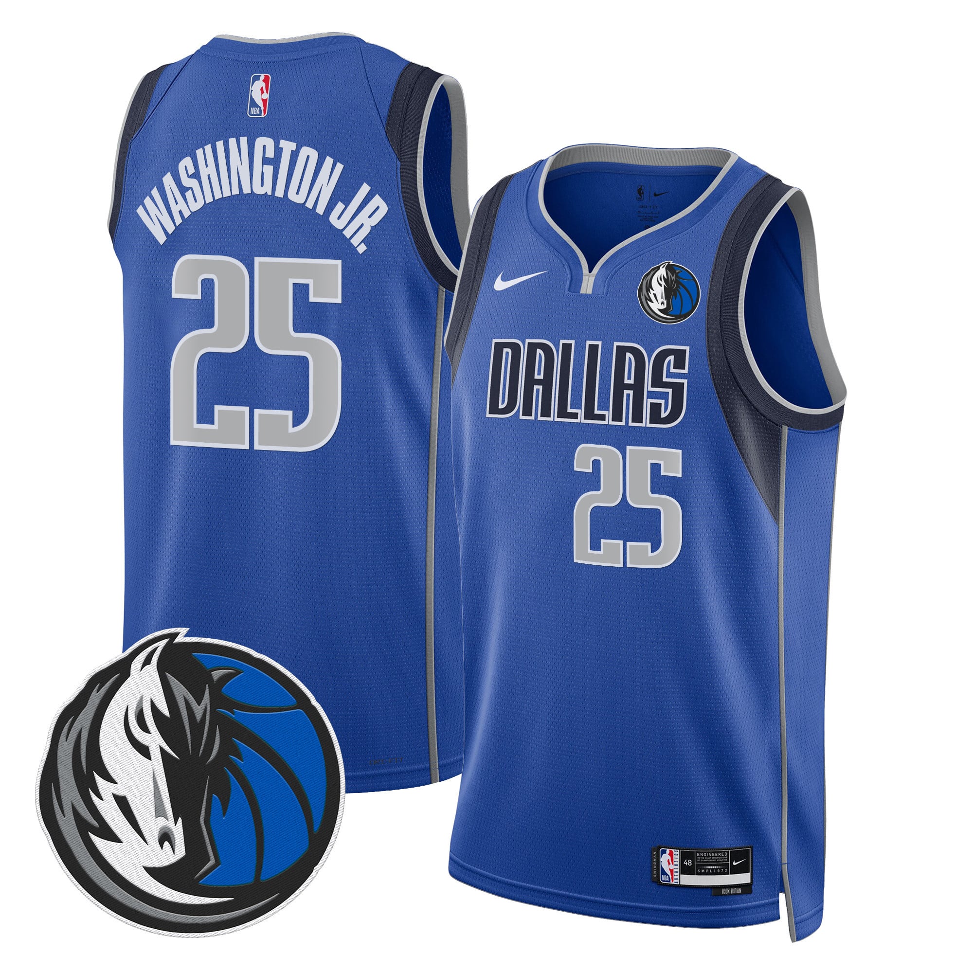 Men's Dallas Mavericks Swingman Jersey V2 - All Stitched - Image 22