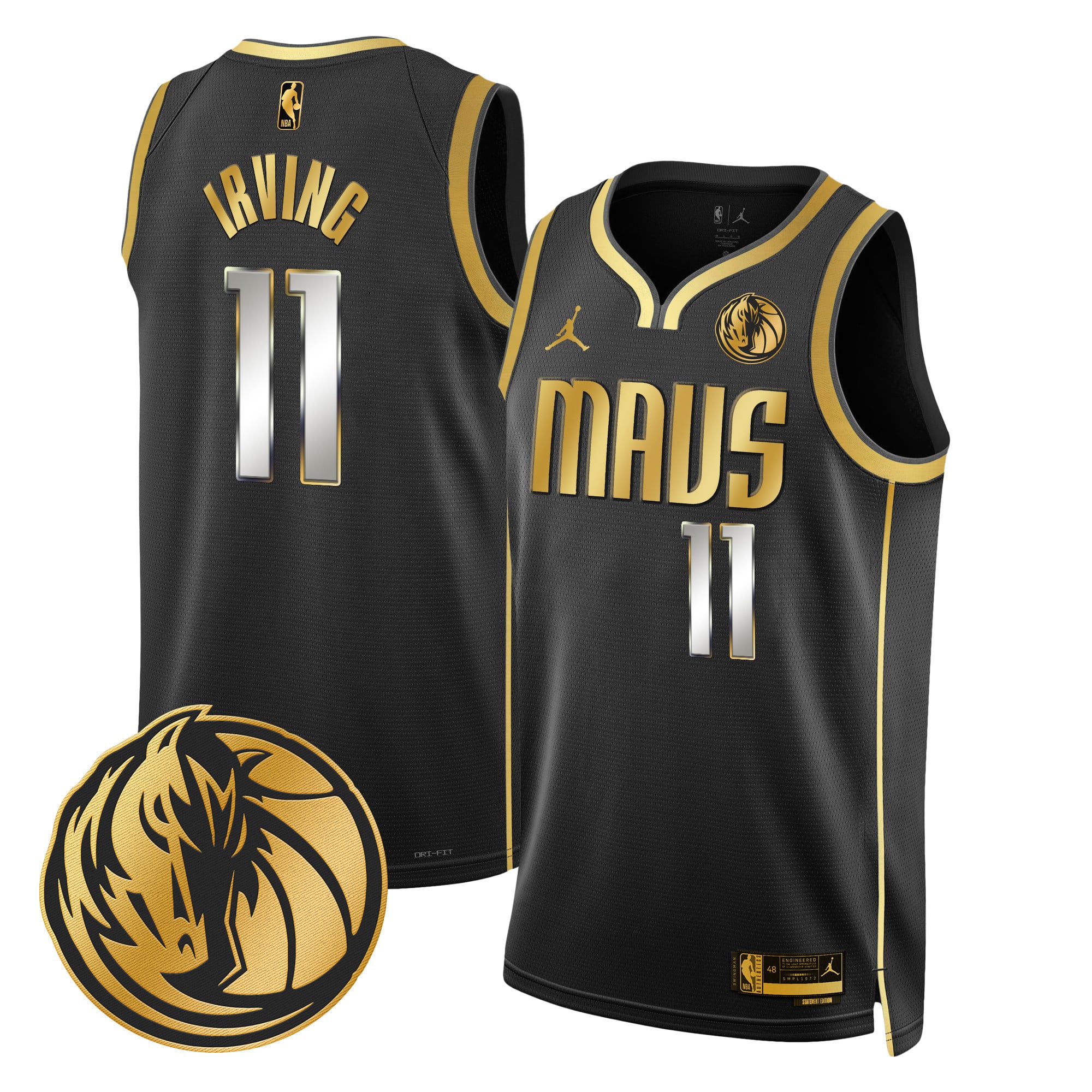 Men's Dallas Mavericks Swingman Jersey V2 - All Stitched - Image 8
