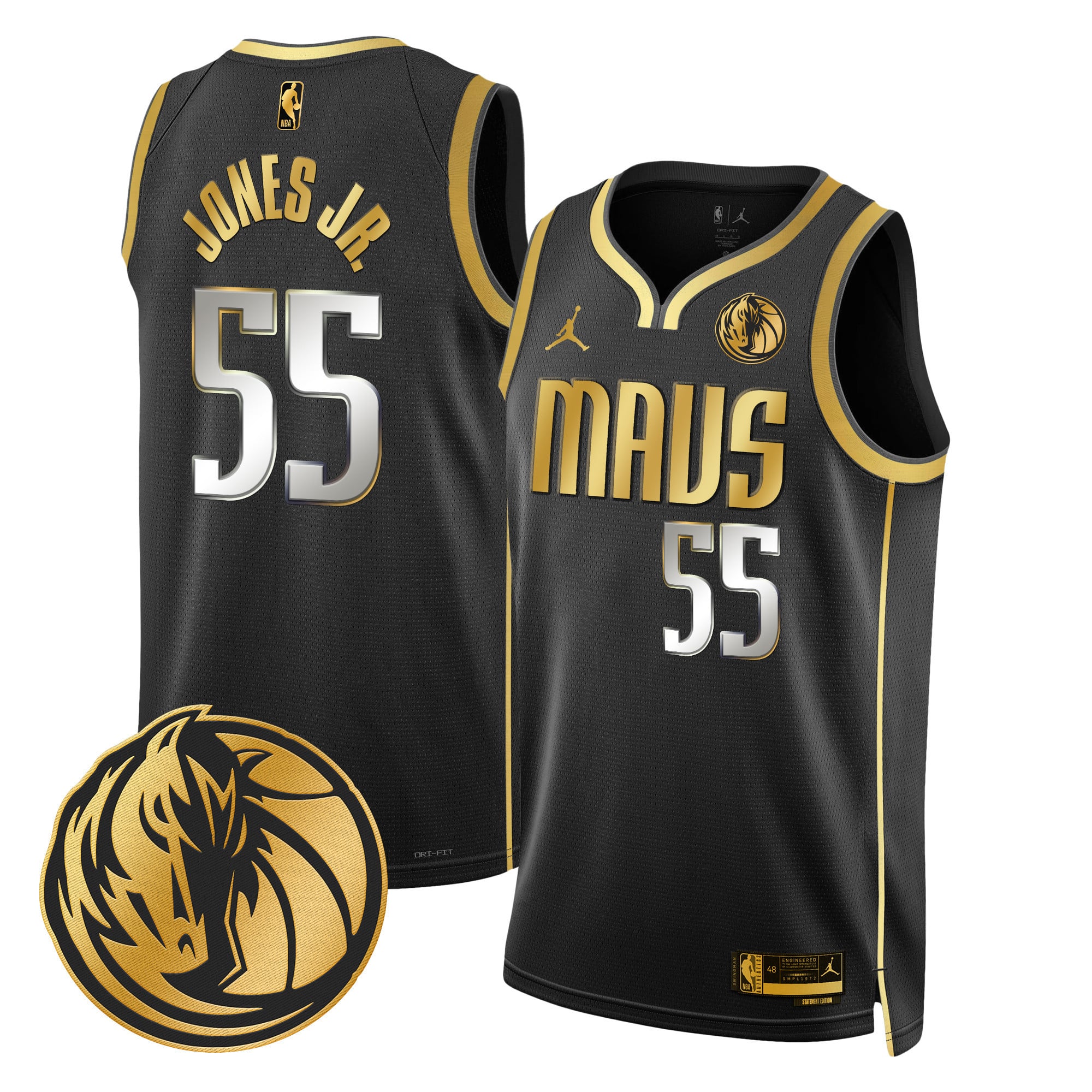 Men's Dallas Mavericks Swingman Jersey V2 - All Stitched - Image 9
