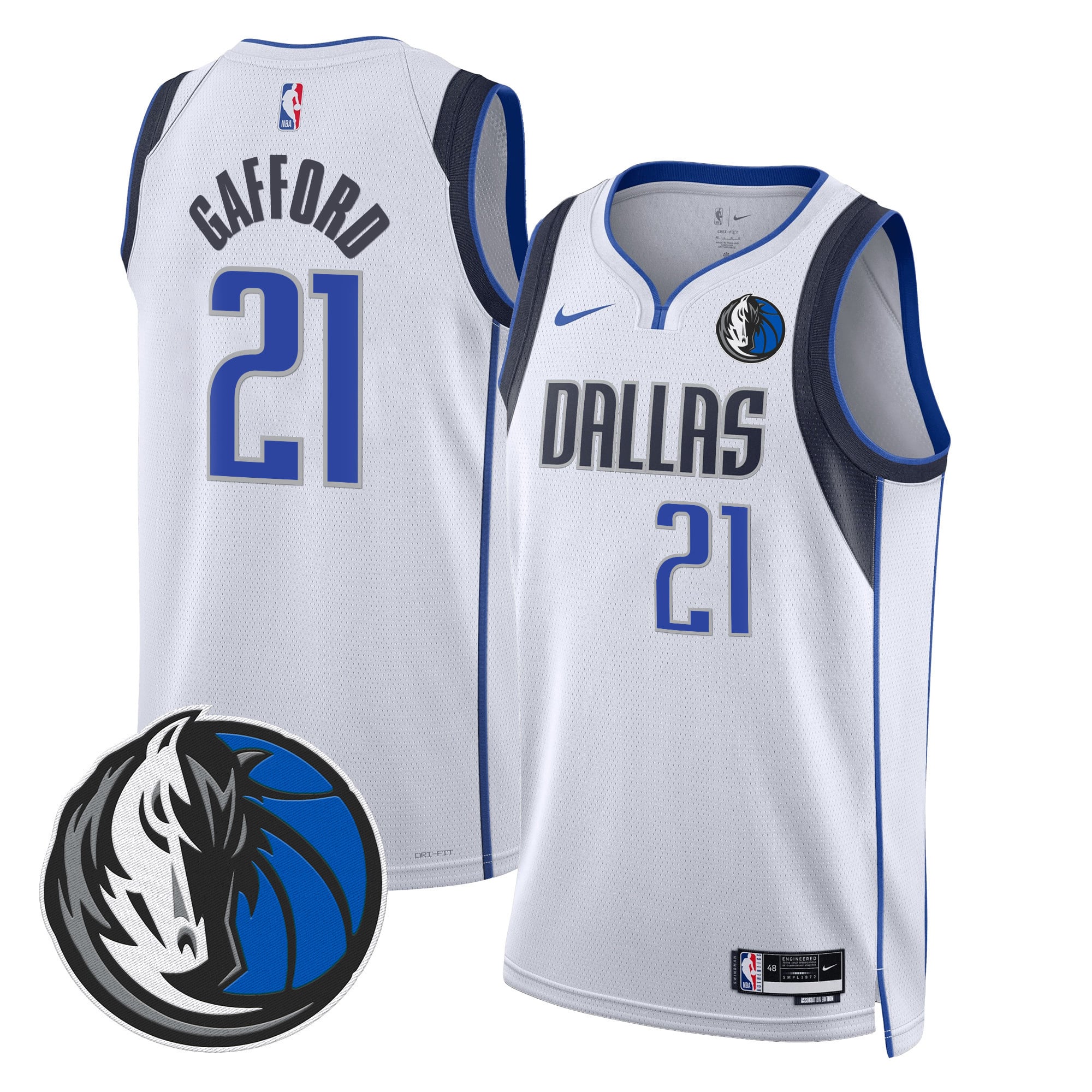 Men's Dallas Mavericks Swingman Jersey V2 - All Stitched - Image 30
