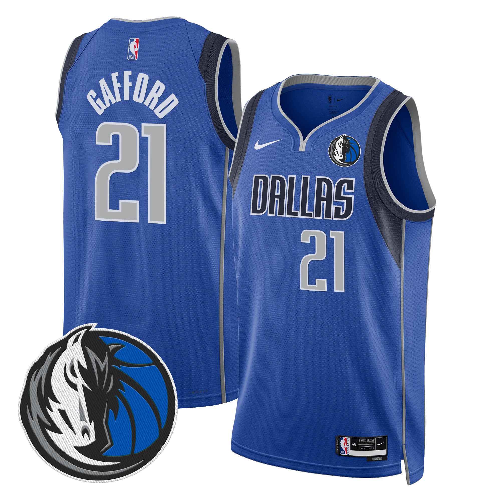 Men's Dallas Mavericks Swingman Jersey V2 - All Stitched - Image 24