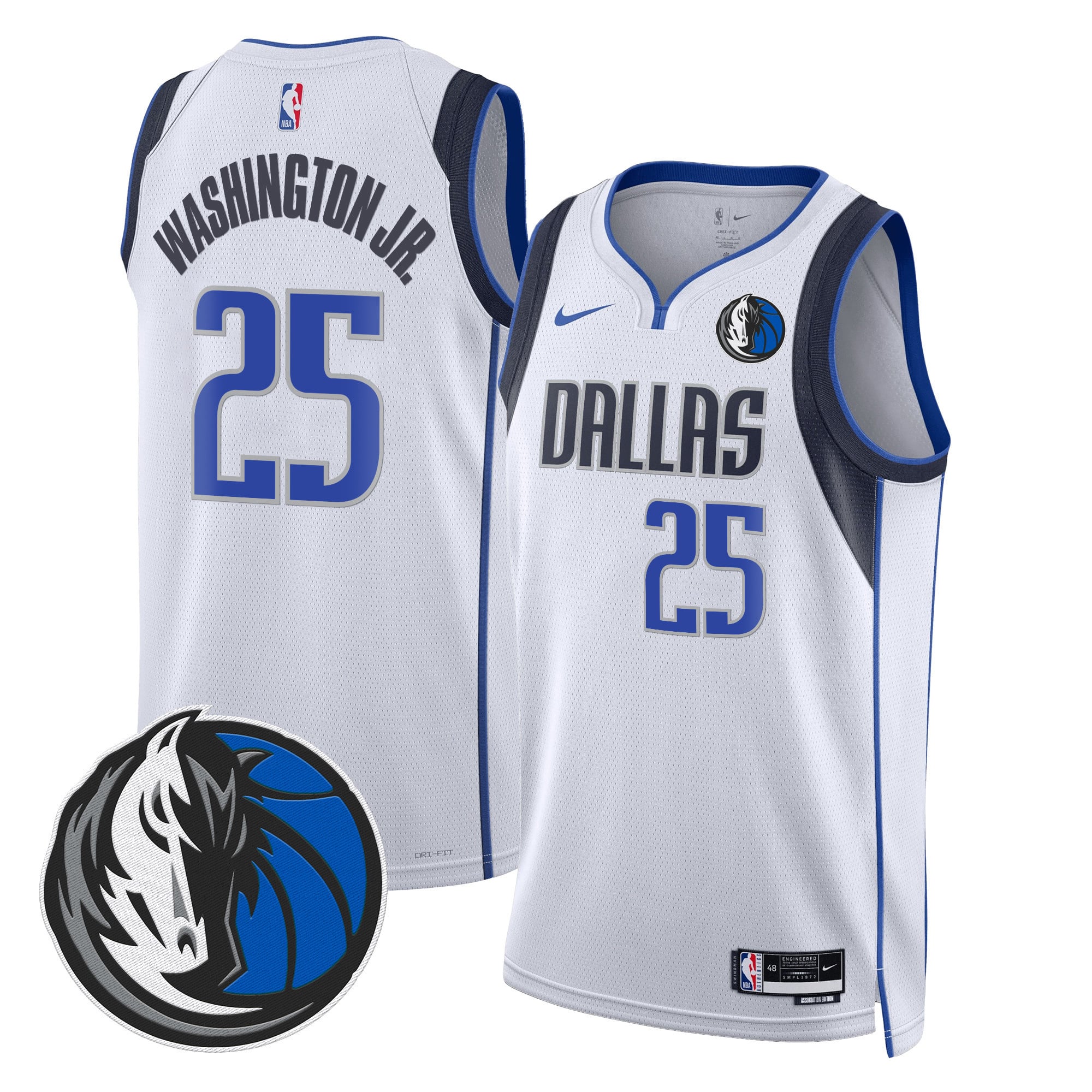 Men's Dallas Mavericks Swingman Jersey V2 - All Stitched - Image 28