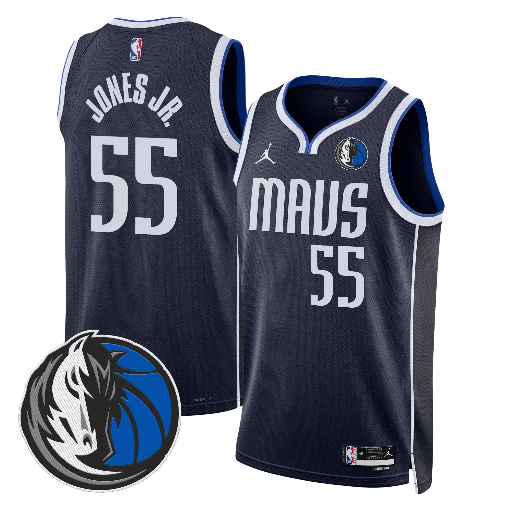 Men's Dallas Mavericks Swingman Jersey V2 - All Stitched - Image 15