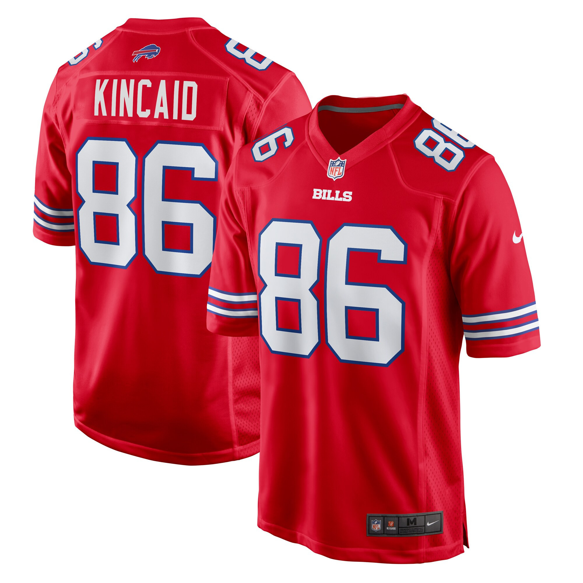 Men's Dalton Kincaid Buffalo Bills Red Dalton Kincaid Jersey - All Stitched