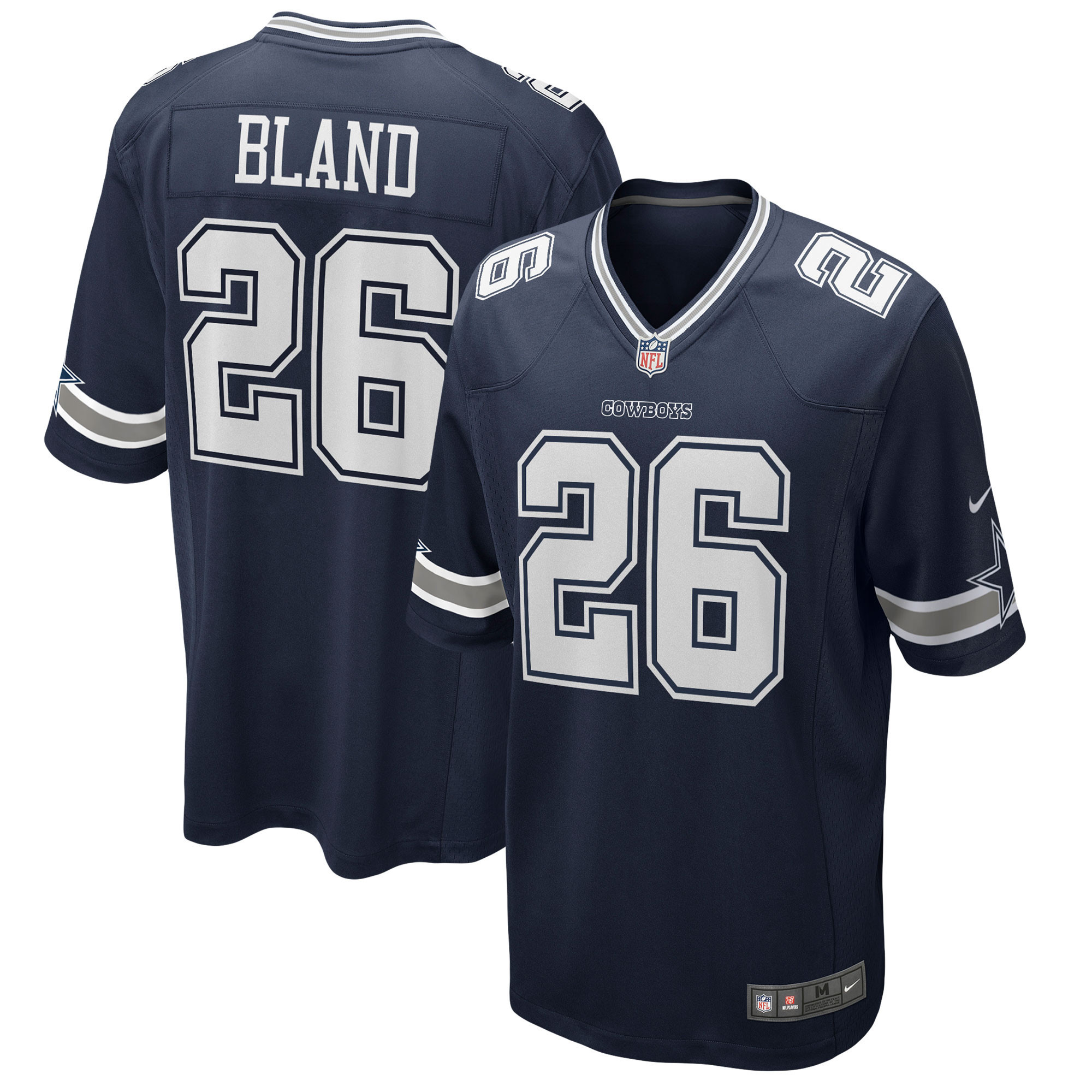Men's DaRon Bland Dallas Cowboys Navy Jersey - All Stitched