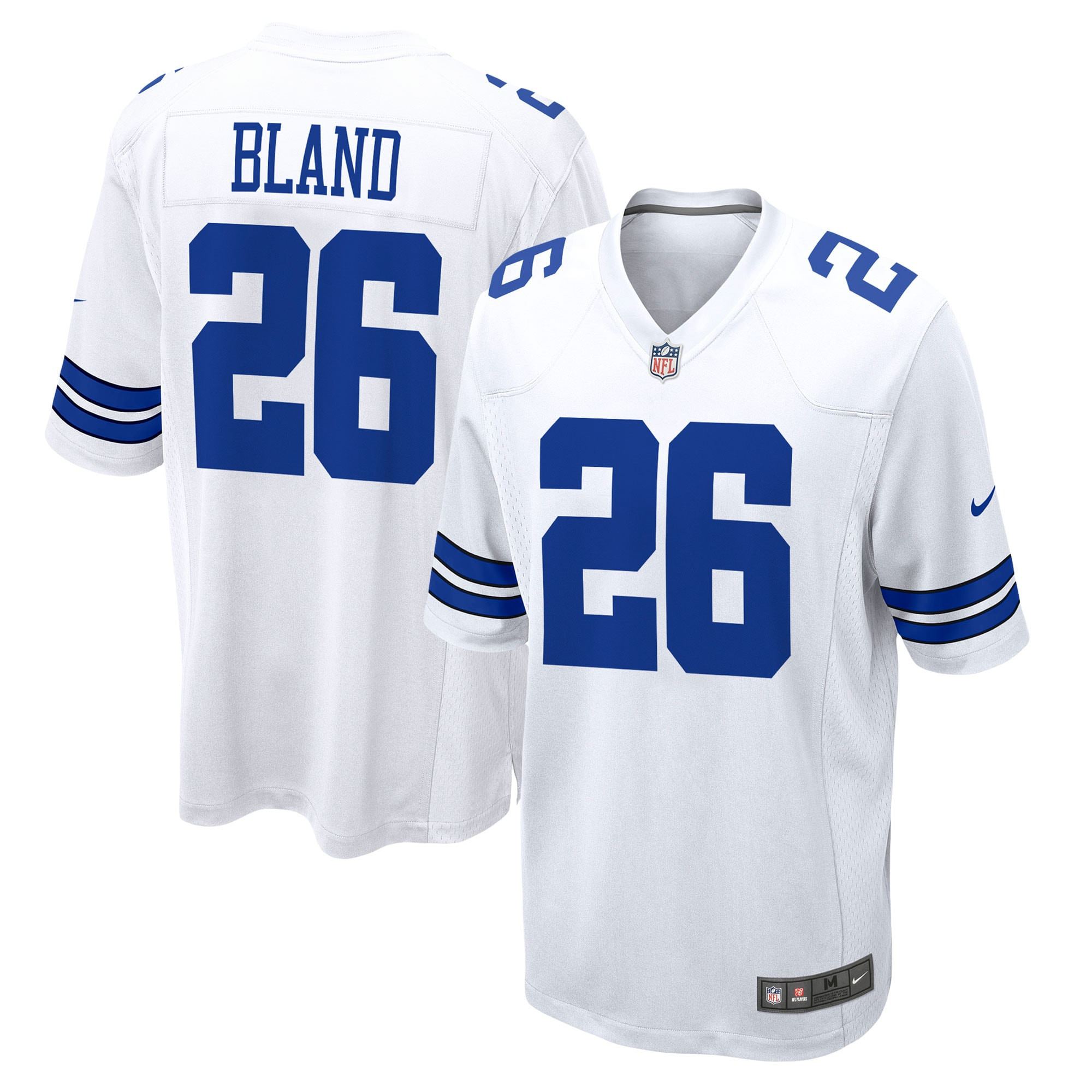 Men's DaRon Bland Dallas Cowboys White Jersey - All Stitched