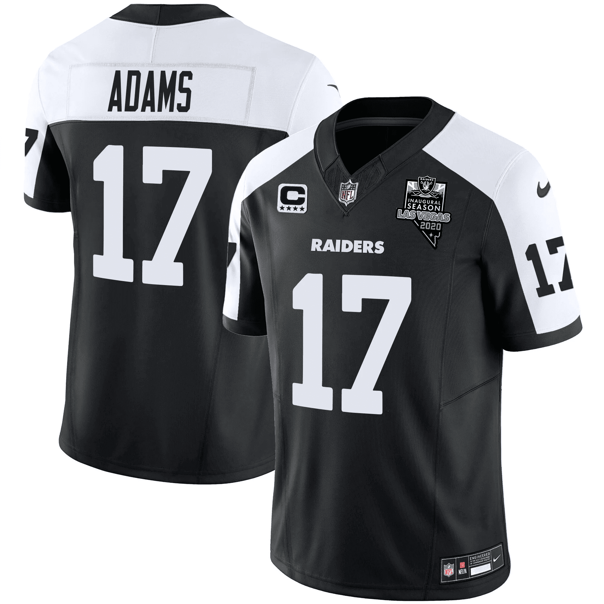 Men's Davante Adams Las Vegas Raiders Vapor Limited Alternate Jersey - All Stitched