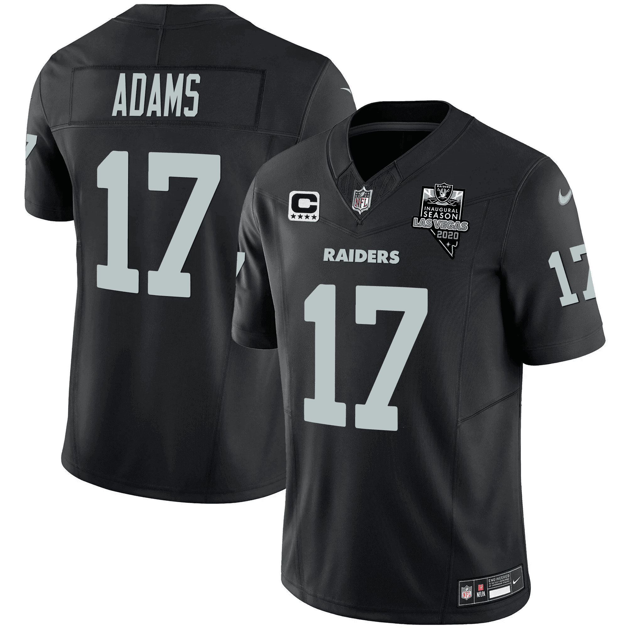 Men's Davante Adams Las Vegas Raiders Vapor Limited Black Jersey - All Stitched