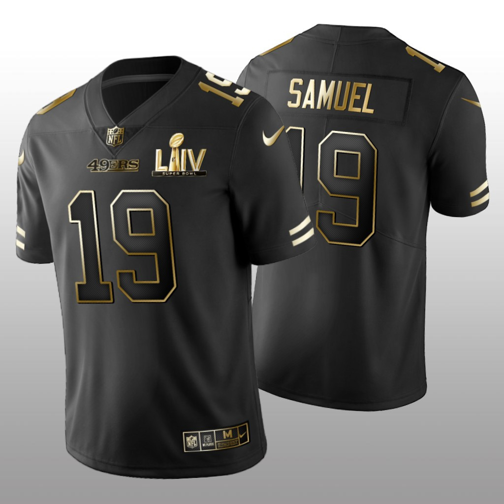 Men's Deebo Samuel San Francisco 49ers Super Bowl LIV Black Gold Jersey - All Stitched