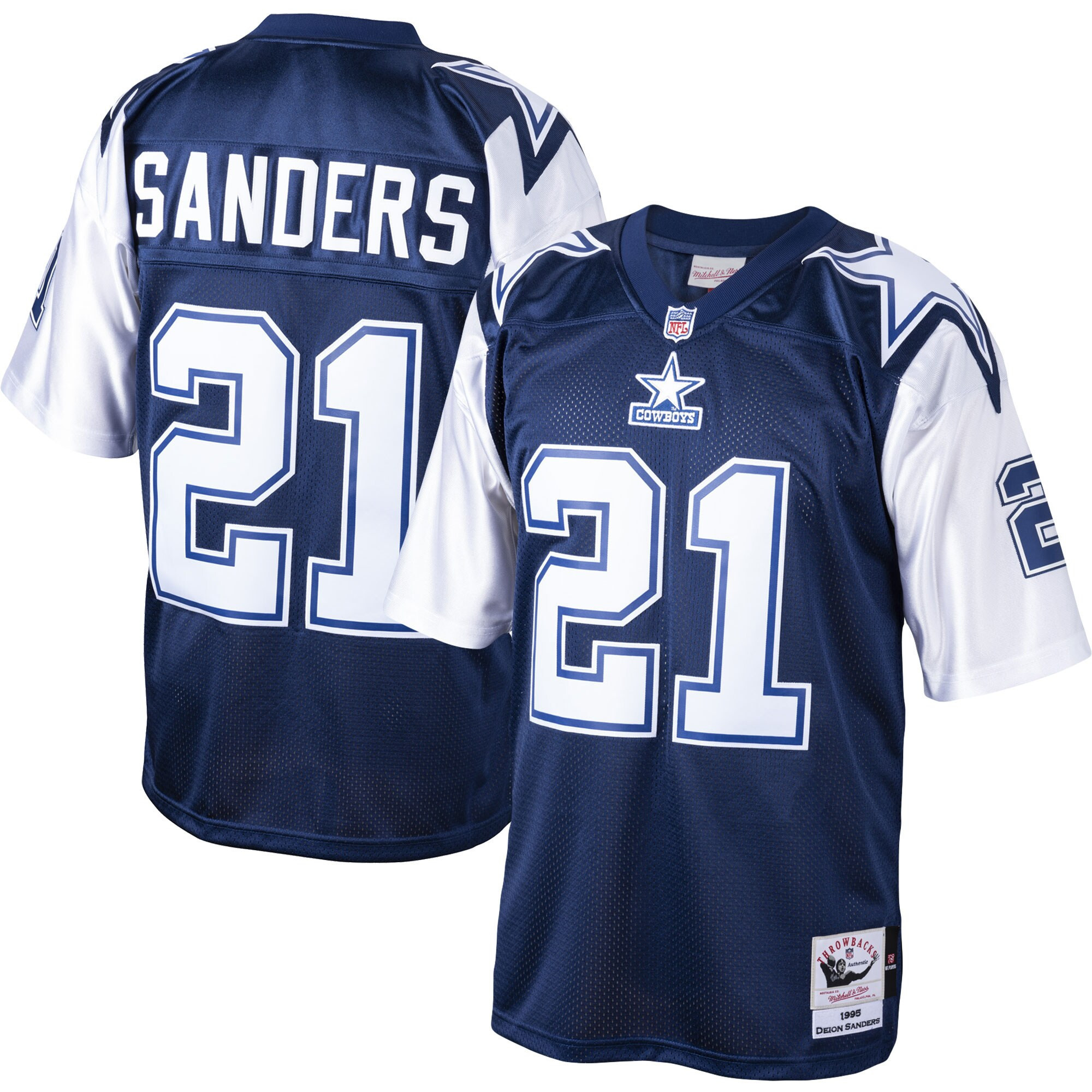 Men's Deion Sanders Dallas Cowboys 1995 Retired Deion Sanders Jersey - All Stitched