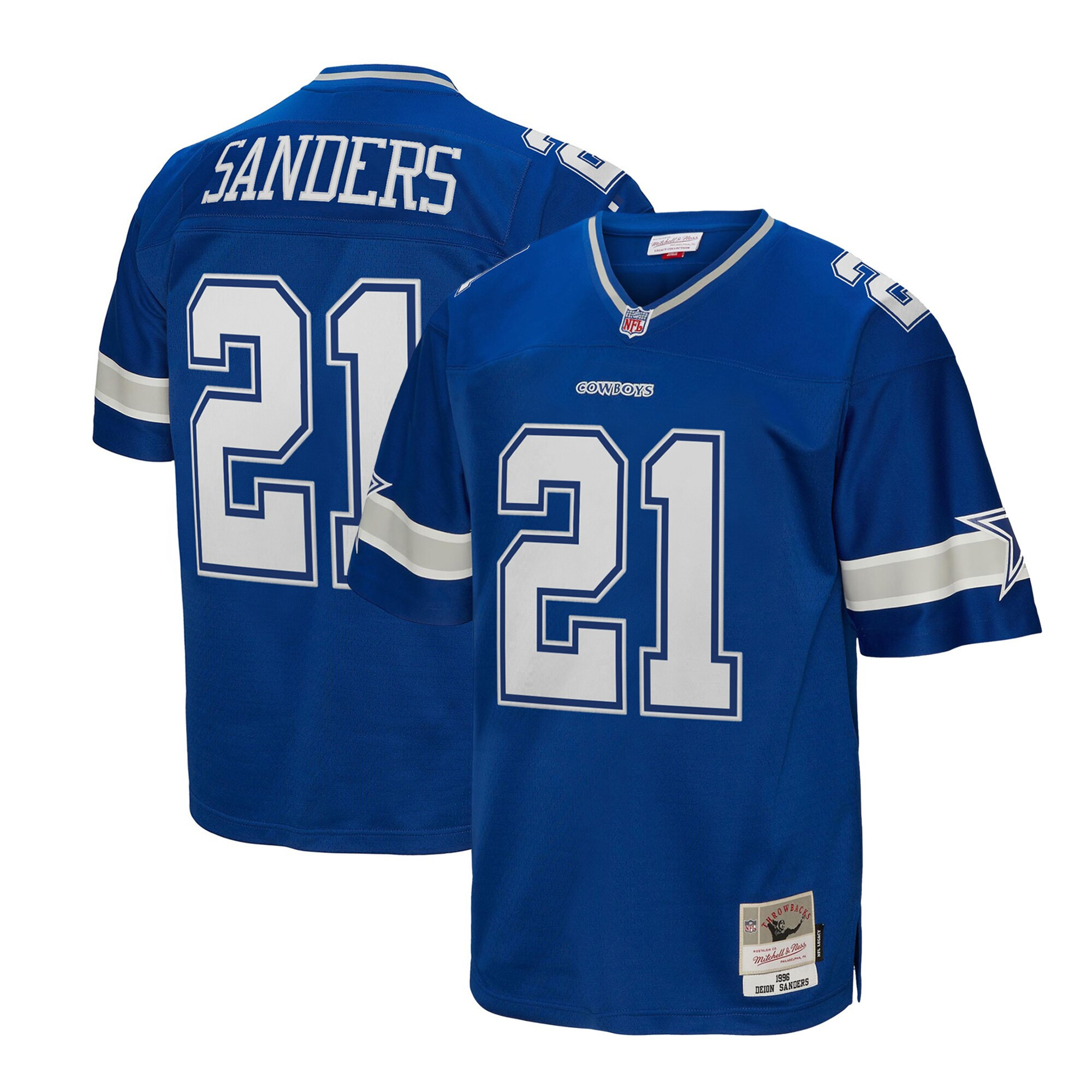 Men's Deion Sanders Dallas Cowboys Navy Deion Sanders Jersey - All Stitched