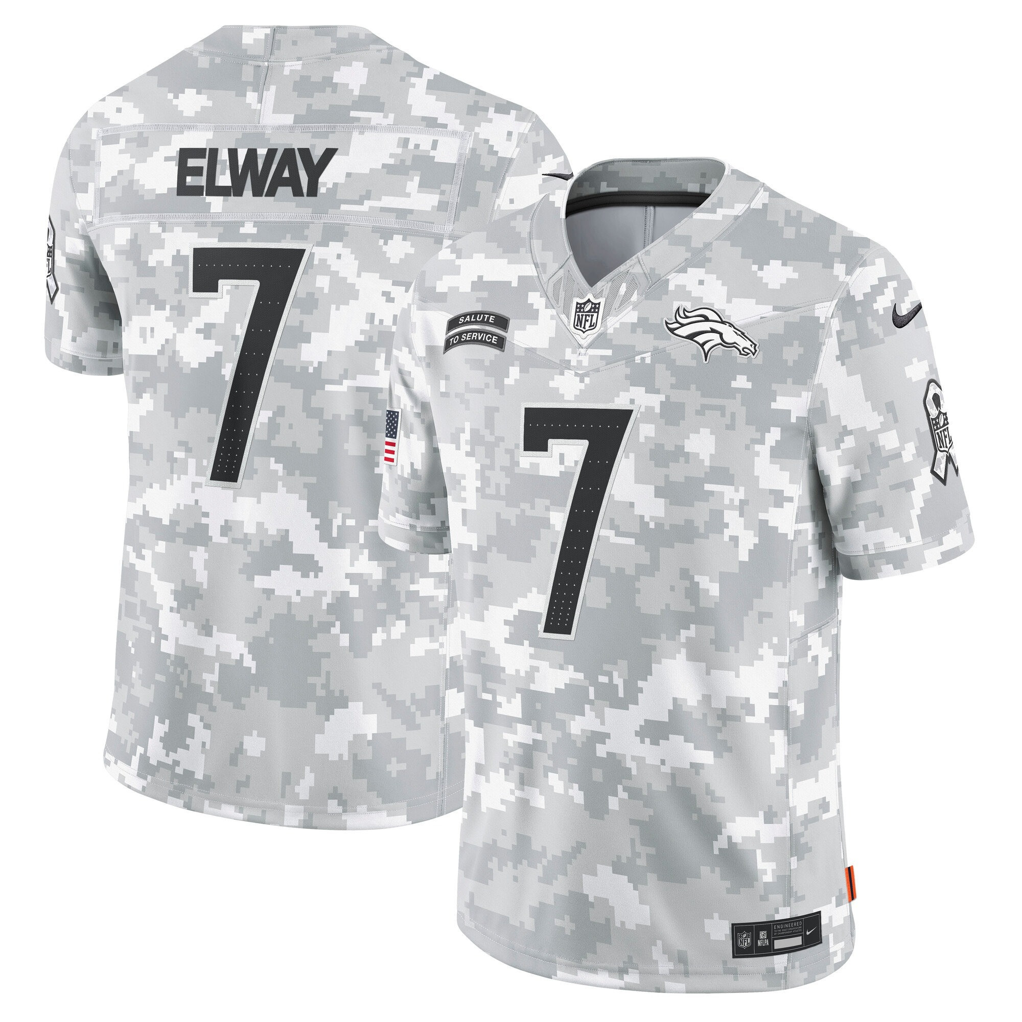 Men's Denver Broncos 2024 Salute to Service Vapor Limited John Elway Jersey - All Stitched