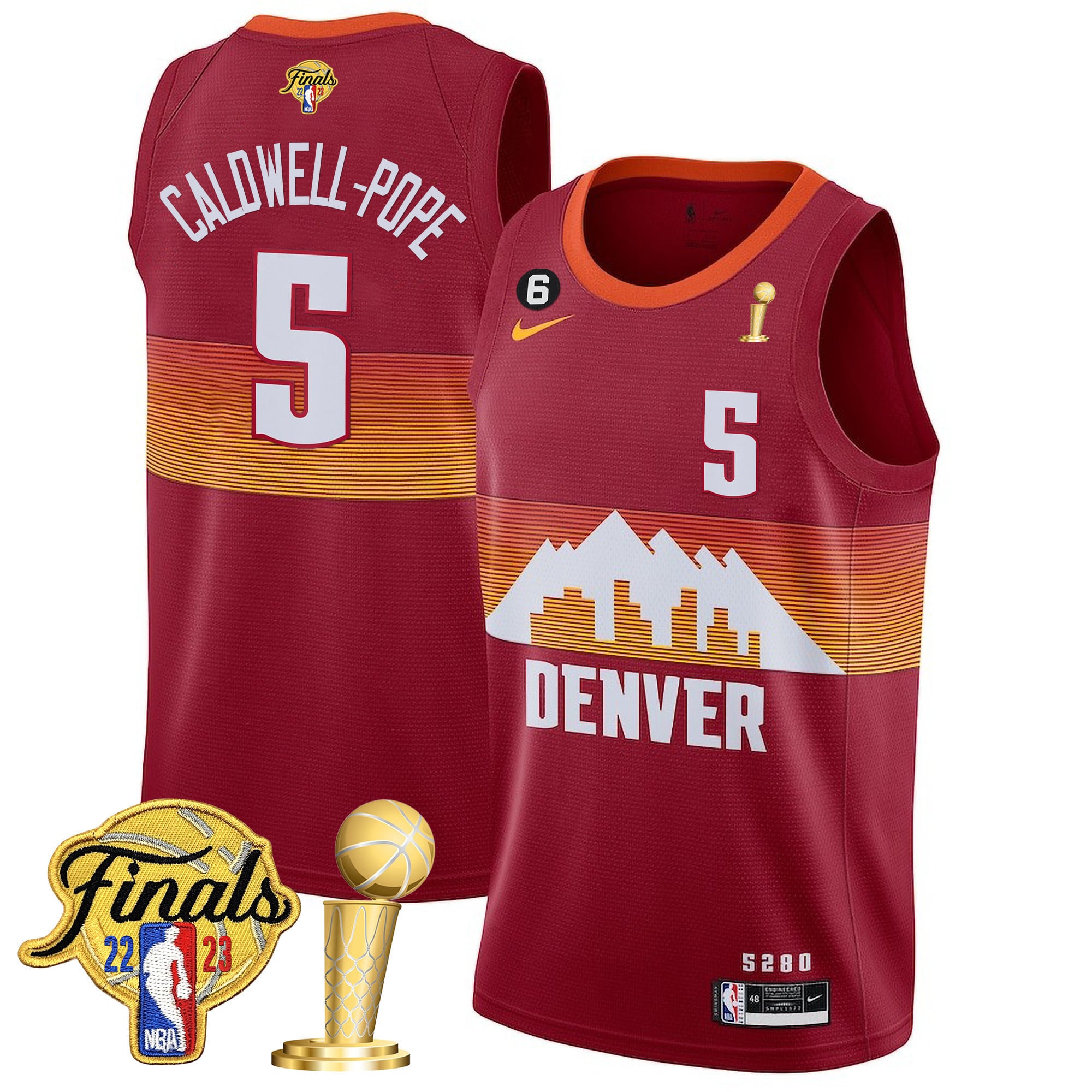 Men's Denver Nuggets 2023 Finals Patch & Champions Collection Jersey V2 - All Stitched - Image 20