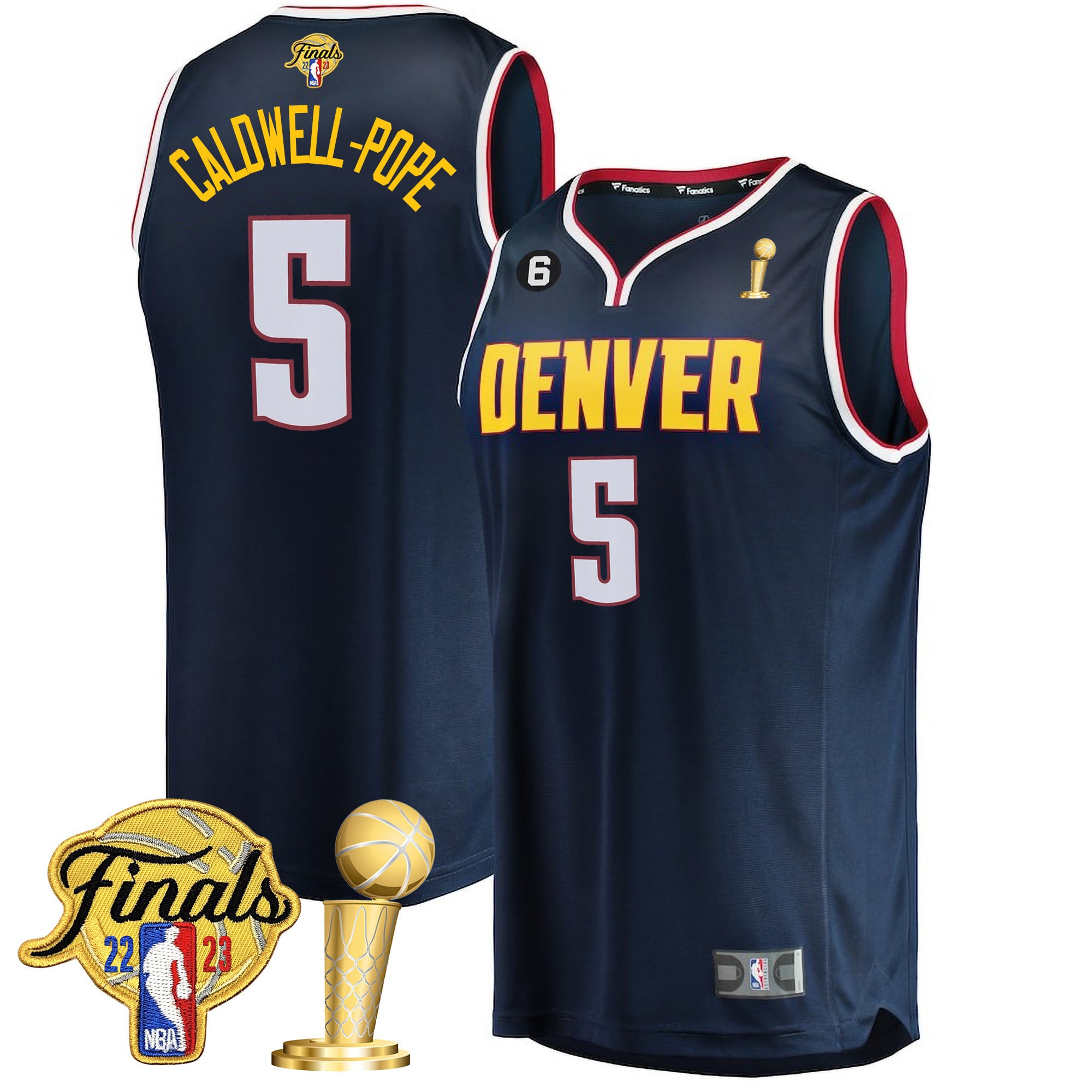 Men's Denver Nuggets 2023 Finals Patch & Champions Collection Jersey V2 - All Stitched - Image 26