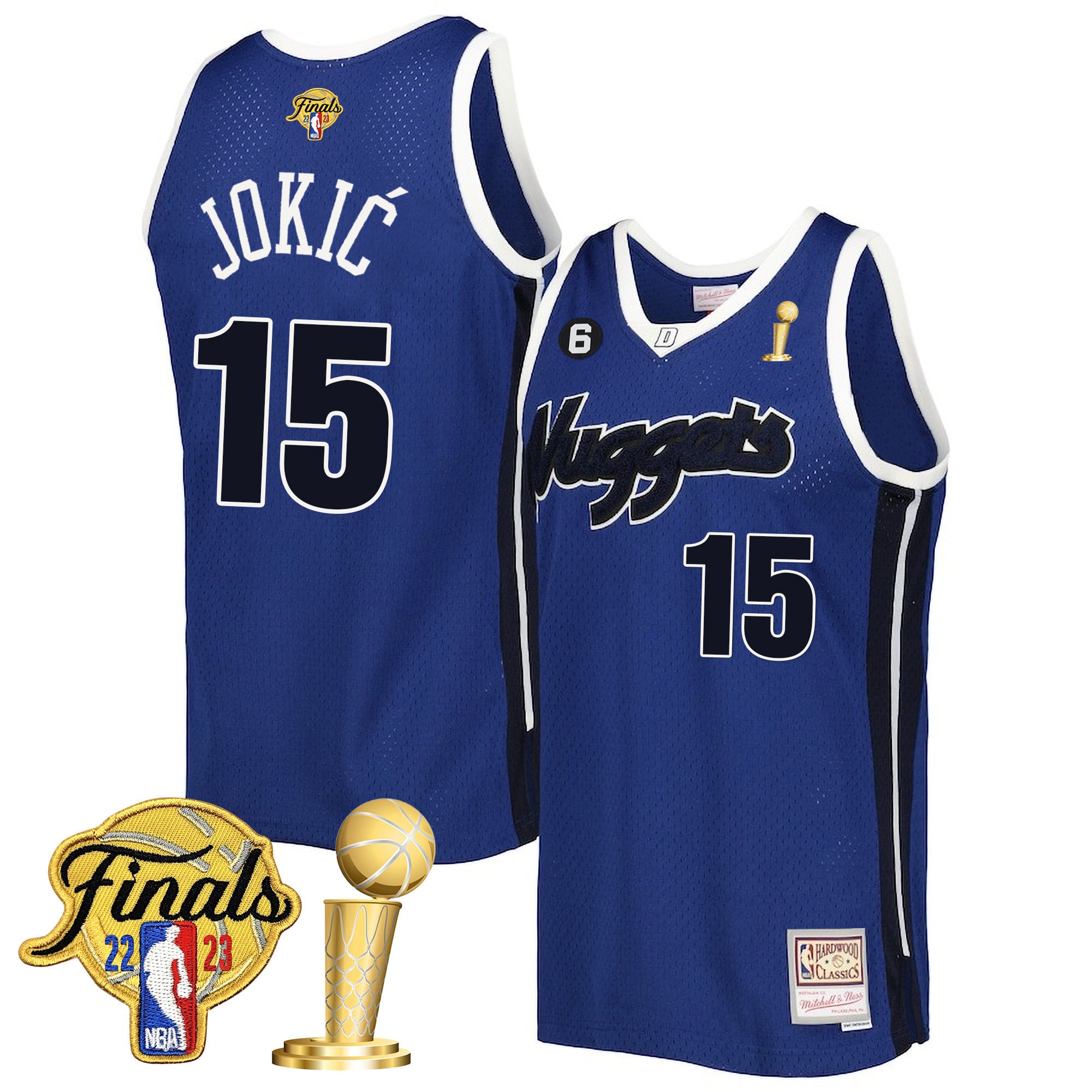 Men's Denver Nuggets 2023 Finals Patch & Champions Collection Jersey V2 - All Stitched - Image 13