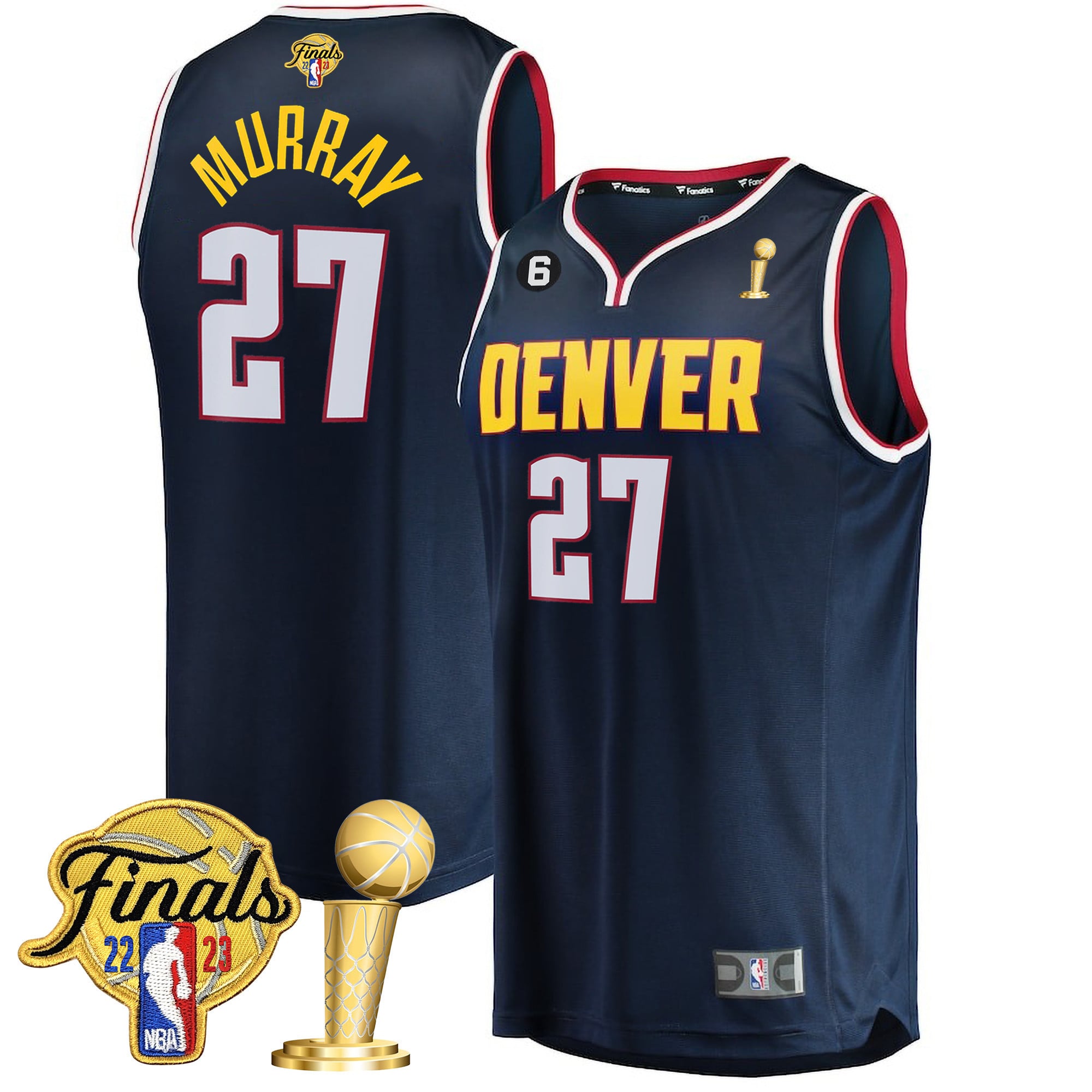 Men's Denver Nuggets 2023 Finals Patch & Champions Collection Jersey V2 - All Stitched - Image 27
