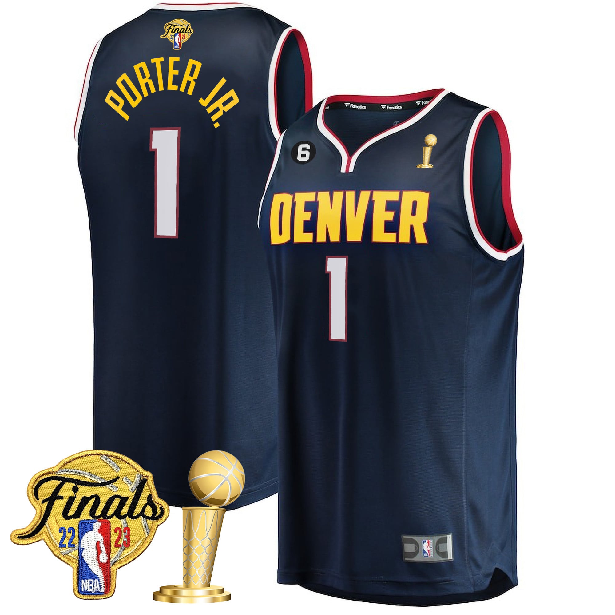 Men's Denver Nuggets 2023 Finals Patch & Champions Collection Jersey V2 - All Stitched - Image 28