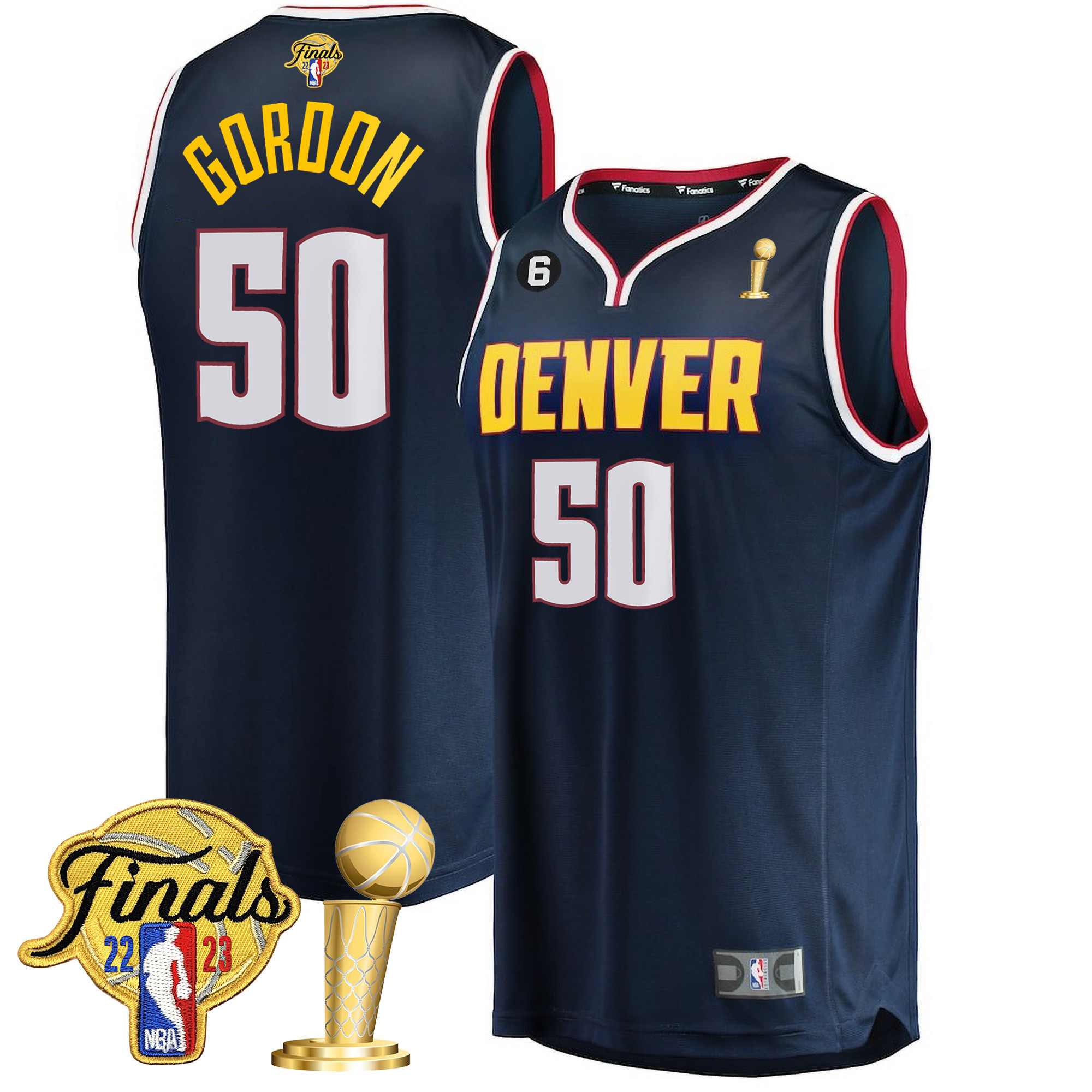 Men's Denver Nuggets 2023 Finals Patch & Champions Collection Jersey V2 - All Stitched - Image 29