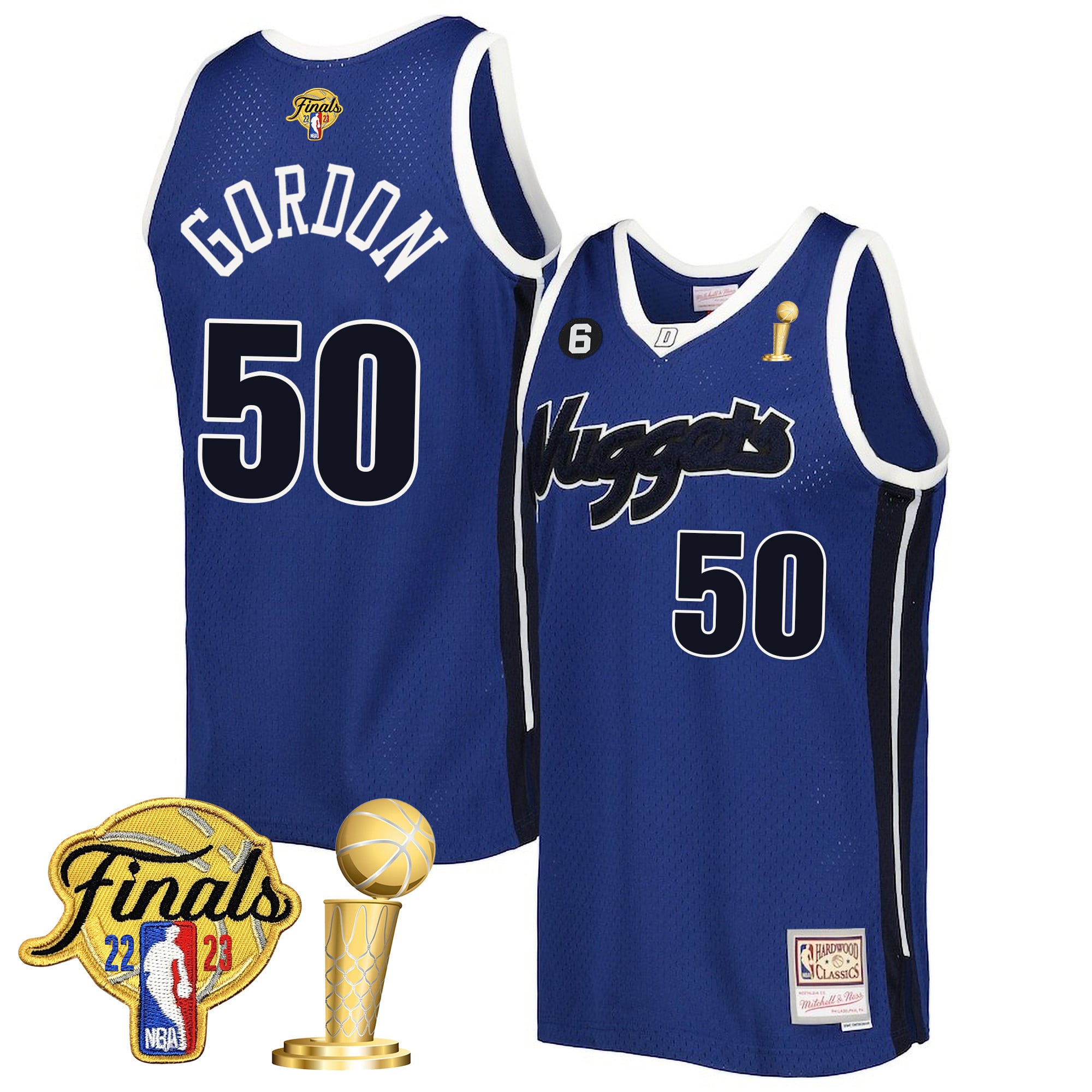 Men's Denver Nuggets 2023 Finals Patch & Champions Collection Jersey V2 - All Stitched - Image 17
