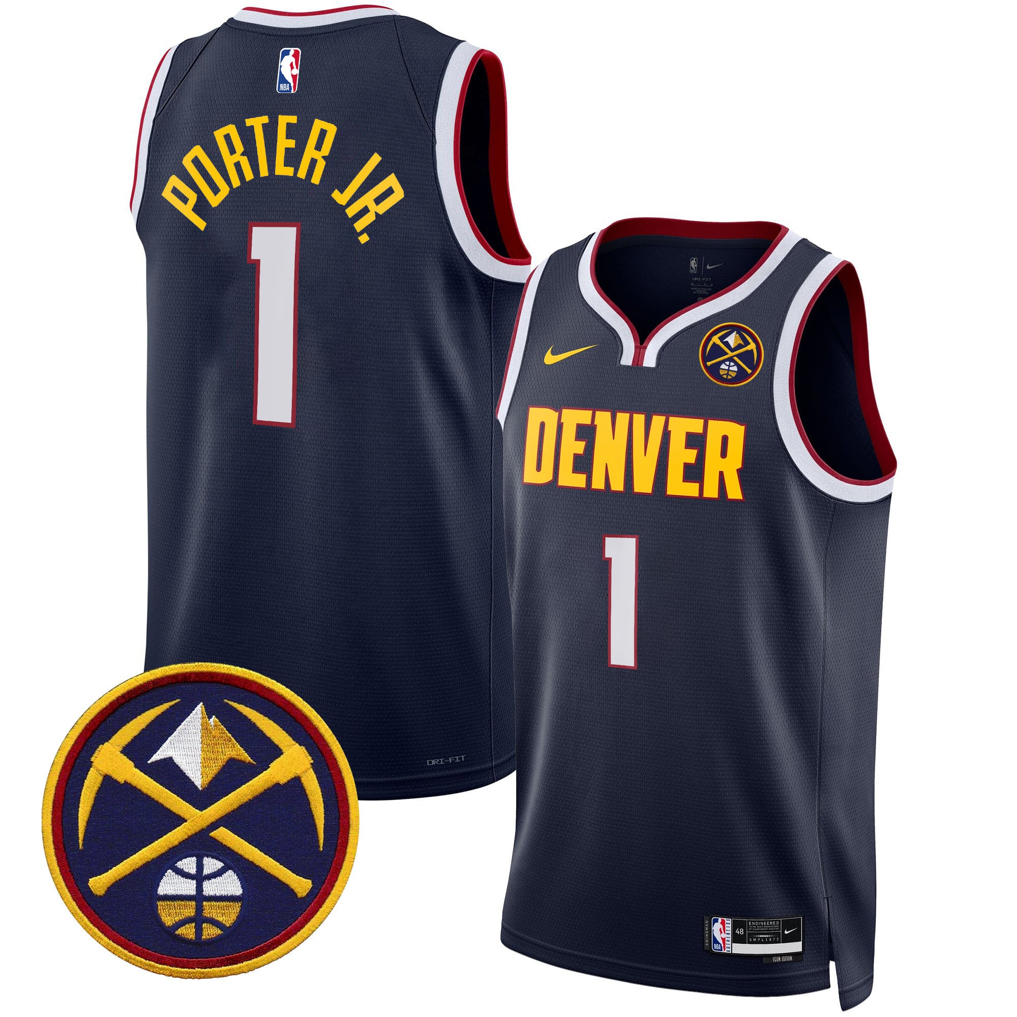 Men's Denver Nuggets Swingman Jersey - All Stitched - Image 21