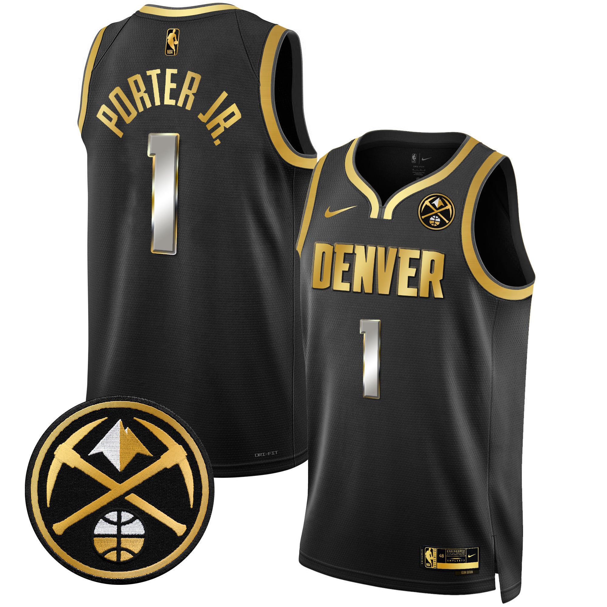 Men's Denver Nuggets Swingman Jersey - All Stitched - Image 9