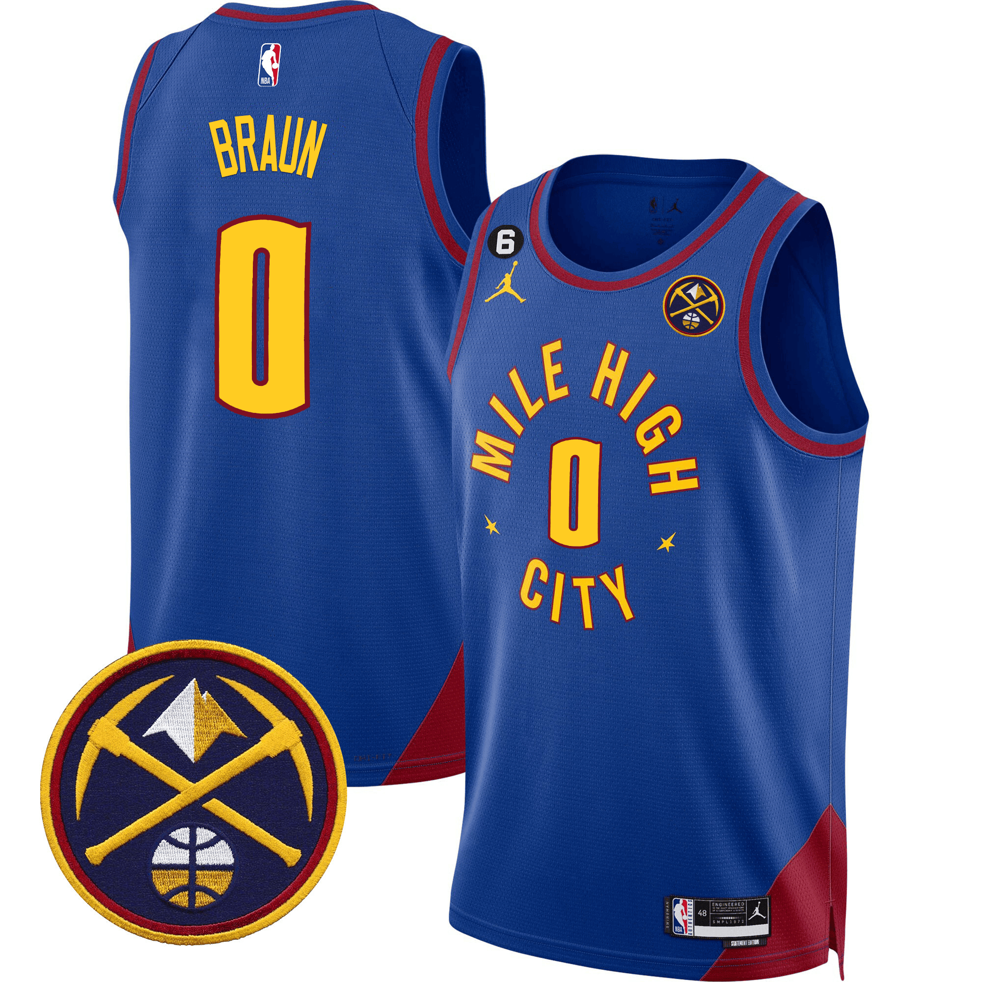 Men's Denver Nuggets Swingman Jersey - All Stitched - Image 17