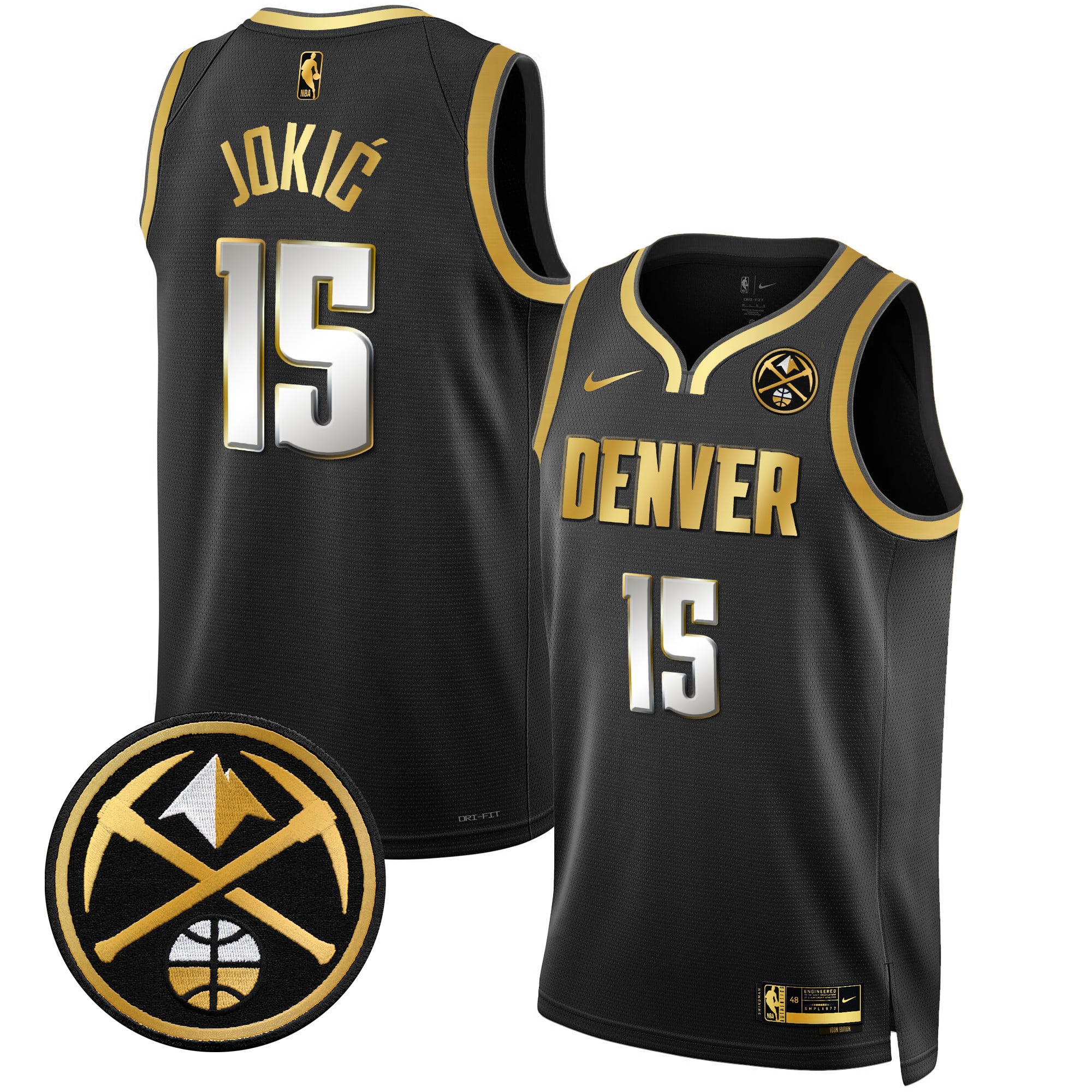 Men's Denver Nuggets Swingman Jersey - All Stitched - Image 7