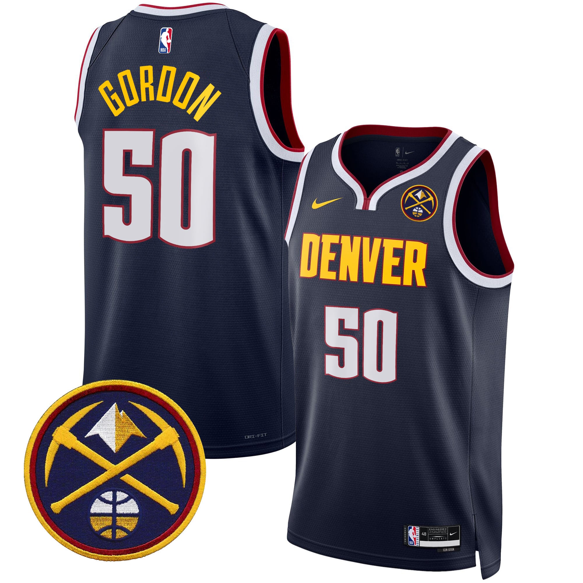 Men's Denver Nuggets Swingman Jersey - All Stitched - Image 22