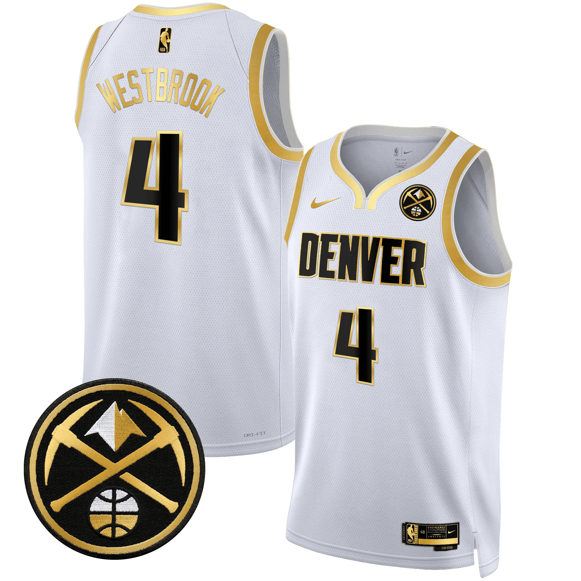 Men's Denver Nuggets Swingman Jersey - All Stitched - Image 6