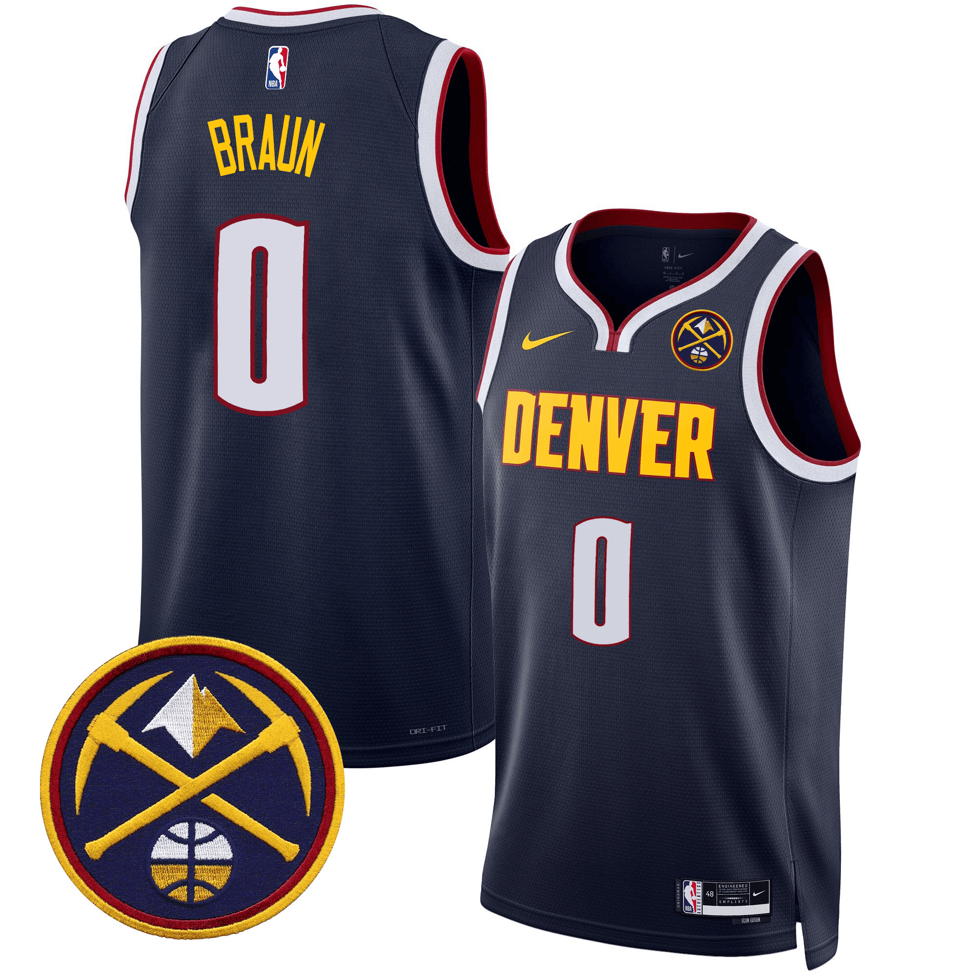 Men's Denver Nuggets Swingman Jersey - All Stitched - Image 23