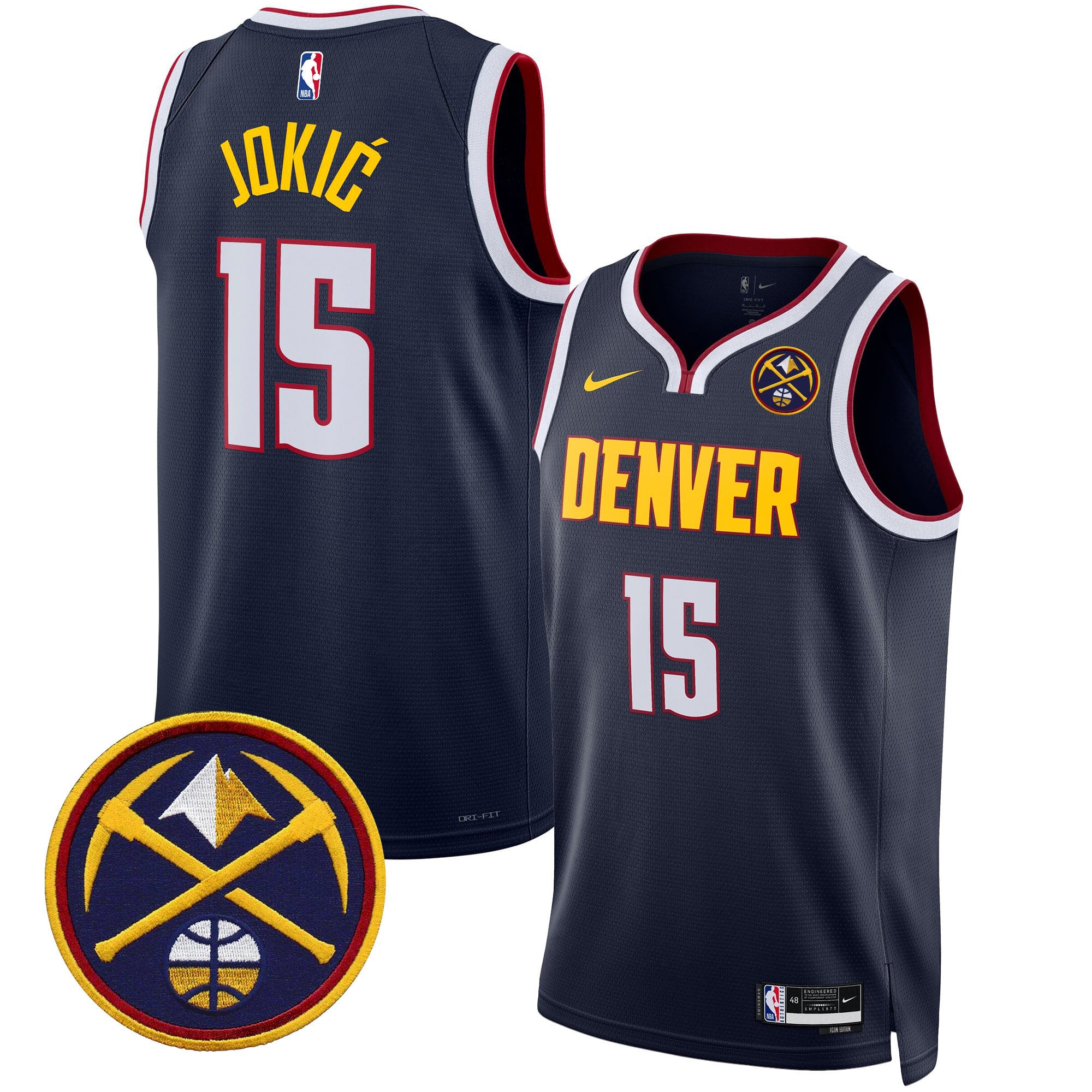 Men's Denver Nuggets Swingman Jersey - All Stitched - Image 19