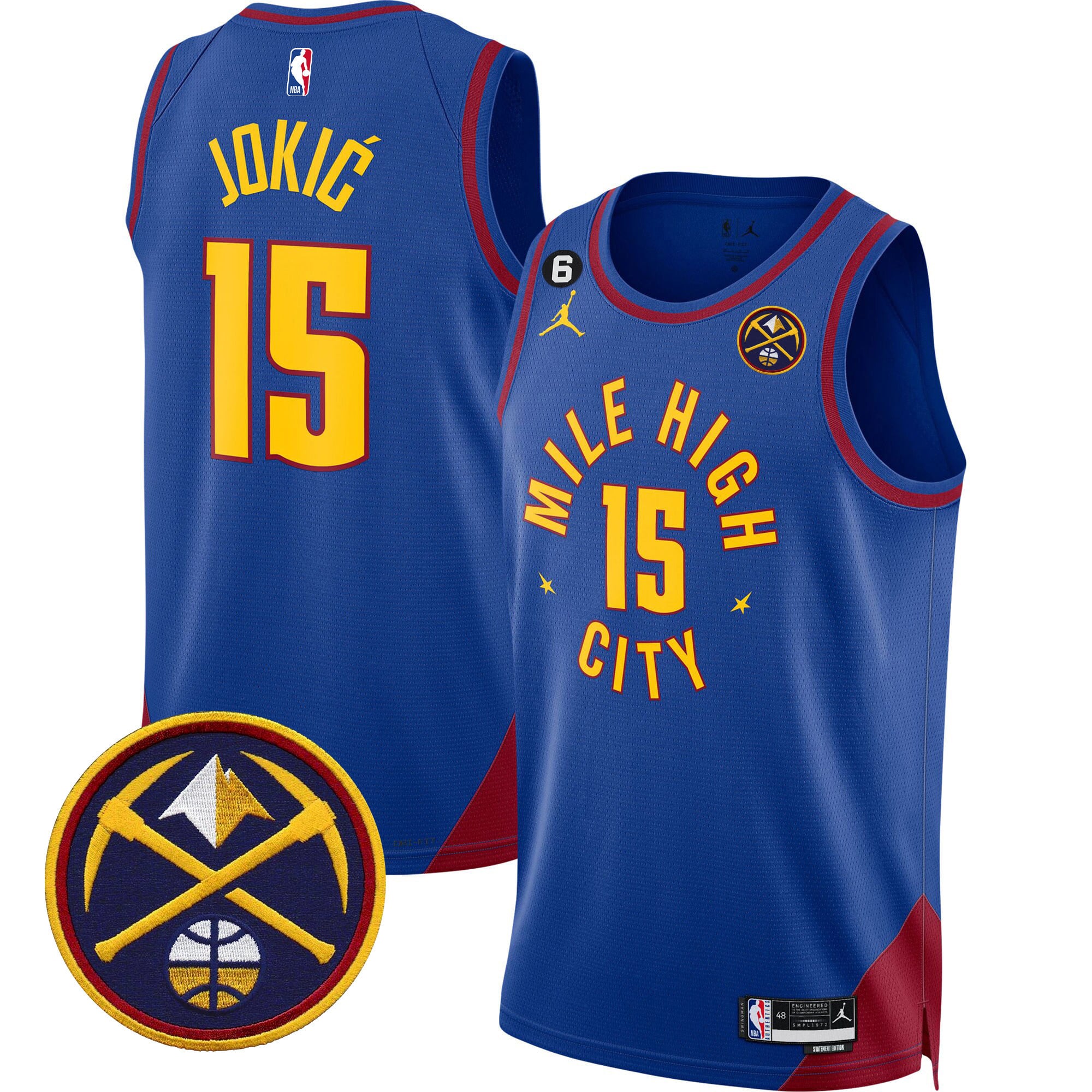 Men's Denver Nuggets Swingman Jersey - All Stitched - Image 13