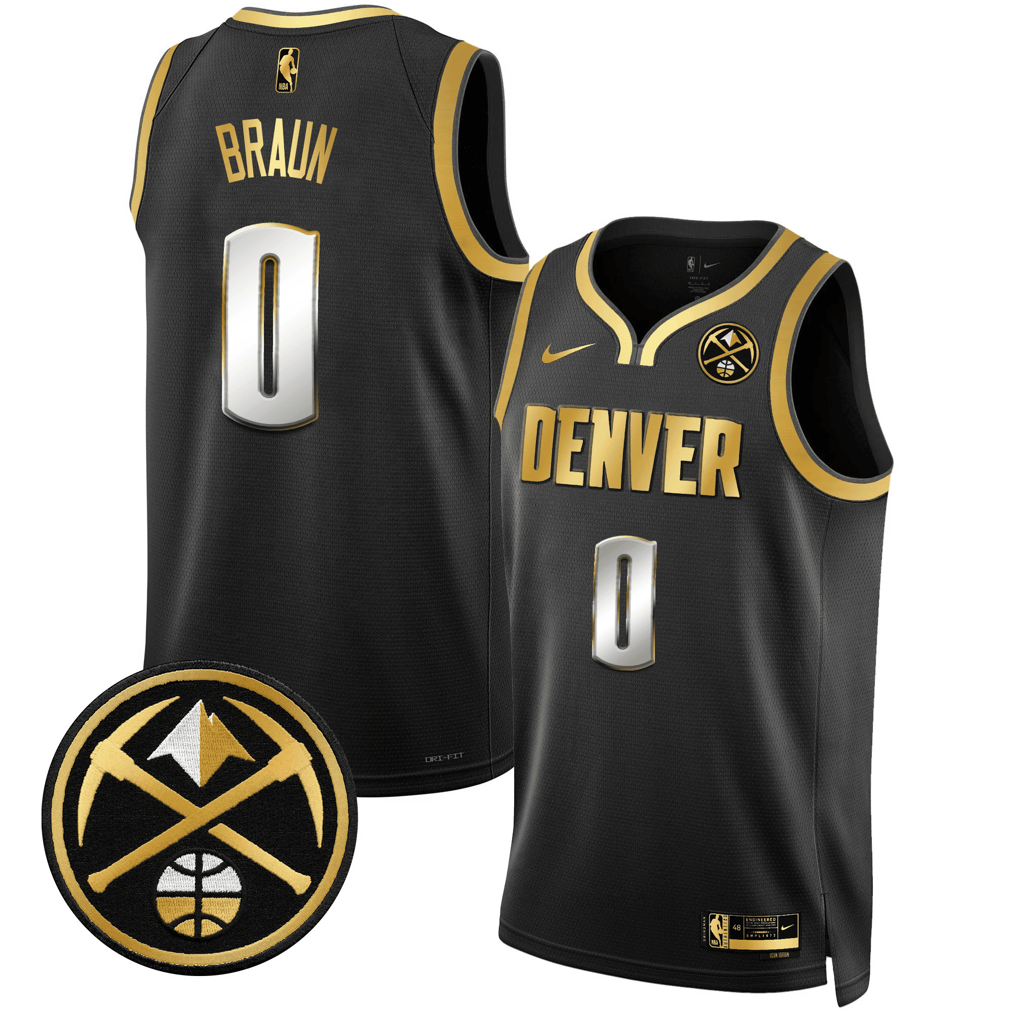 Men's Denver Nuggets Swingman Jersey - All Stitched - Image 11