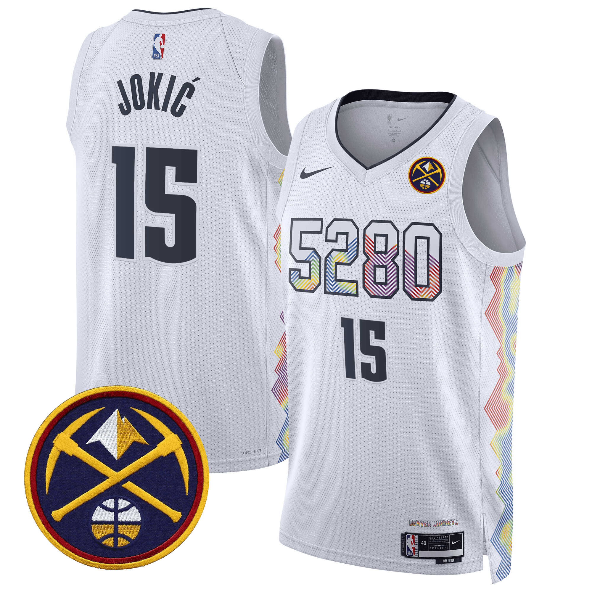 Men's Denver Nuggets Swingman Jersey - All Stitched - Image 25