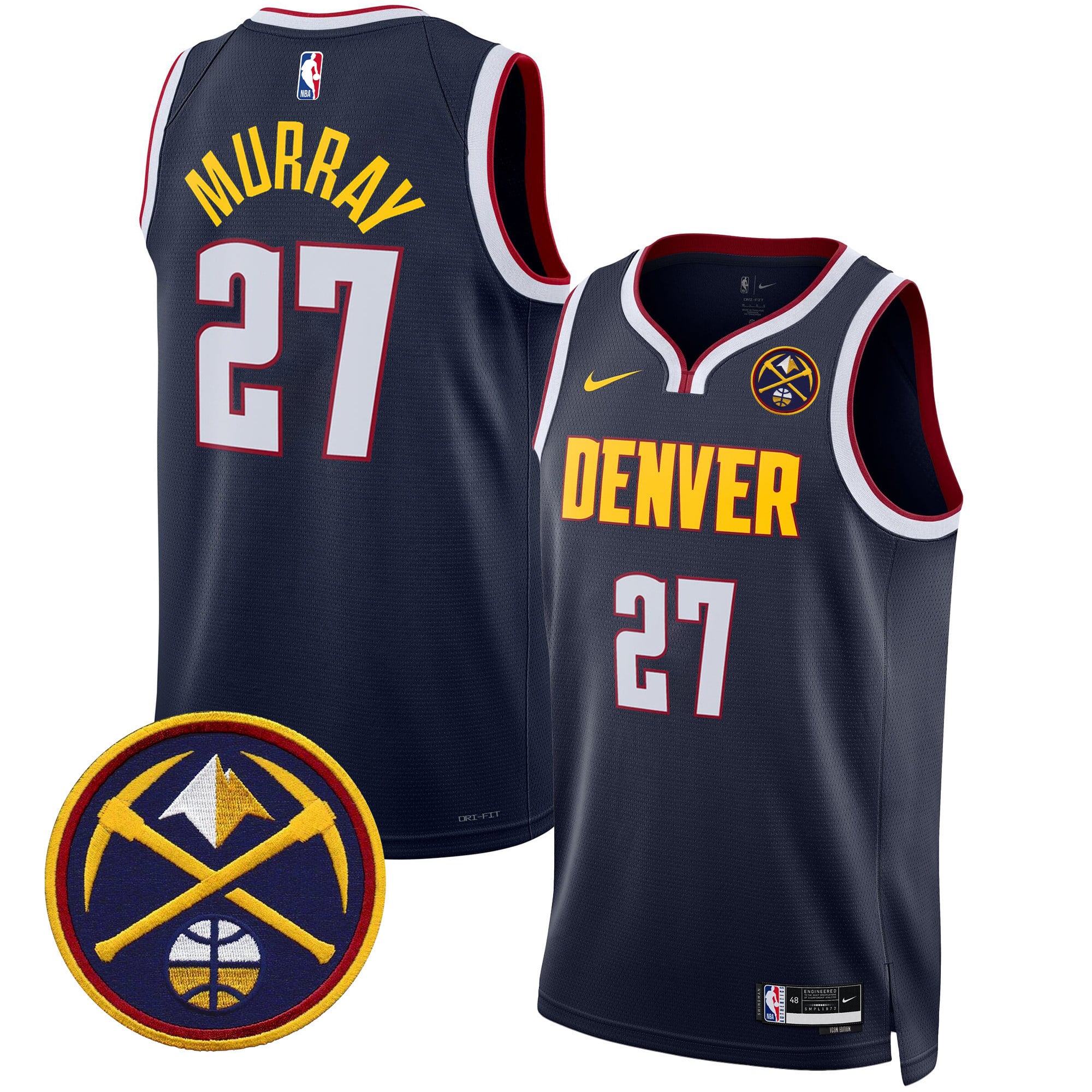 Men's Denver Nuggets Swingman Jersey - All Stitched - Image 20