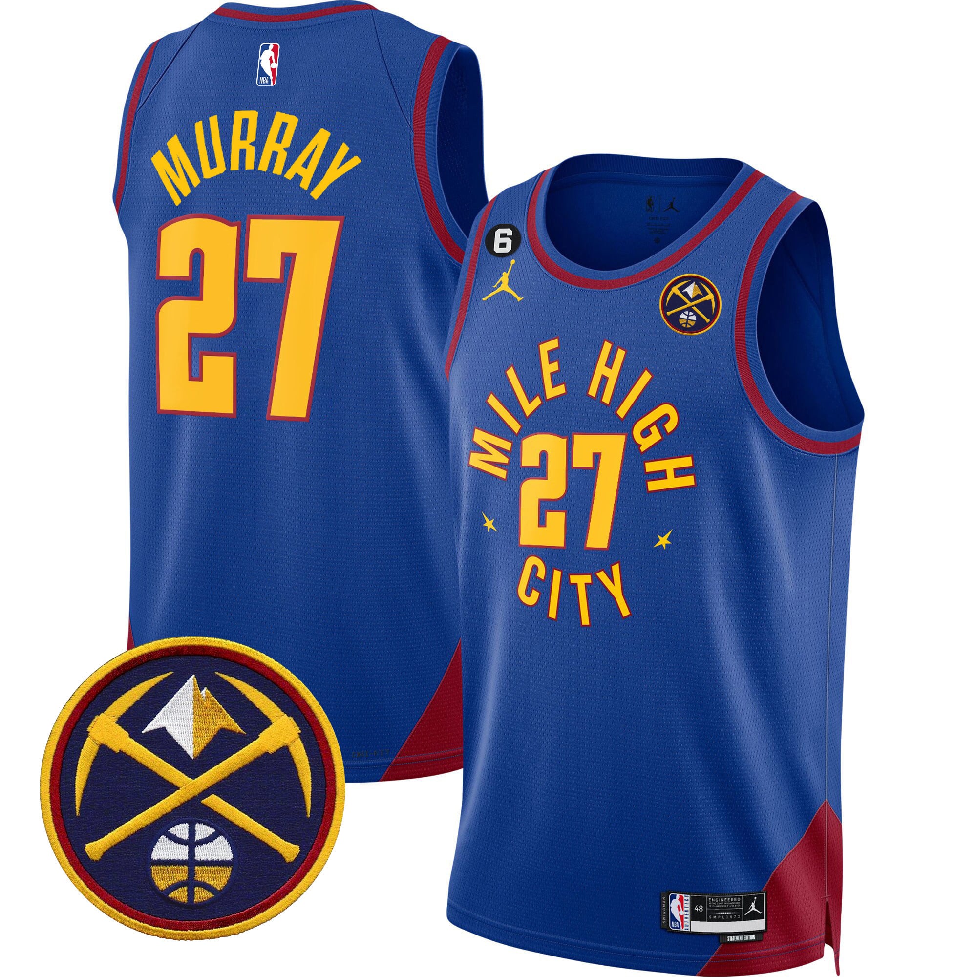 Men's Denver Nuggets Swingman Jersey - All Stitched - Image 14