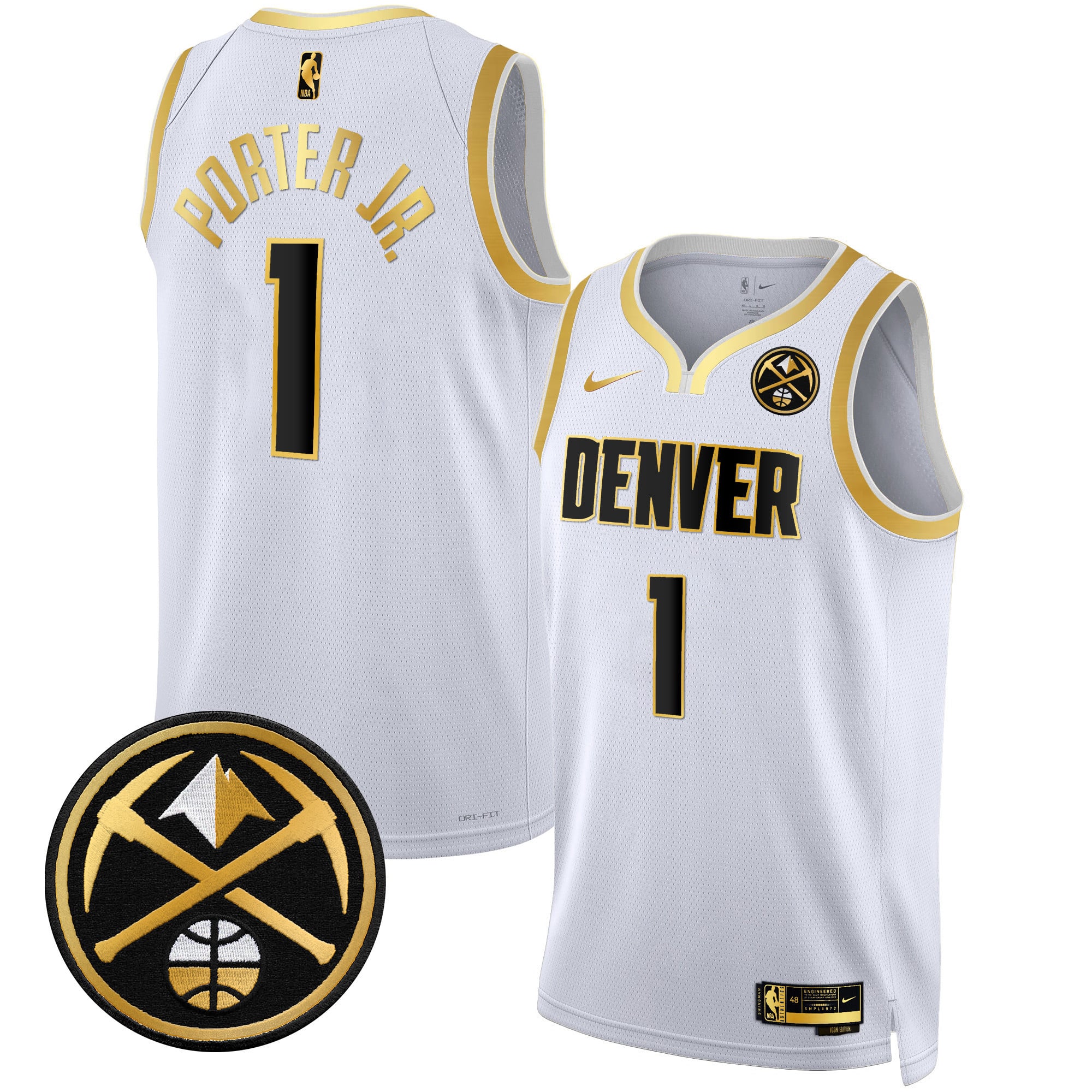Men's Denver Nuggets Swingman Jersey - All Stitched - Image 3