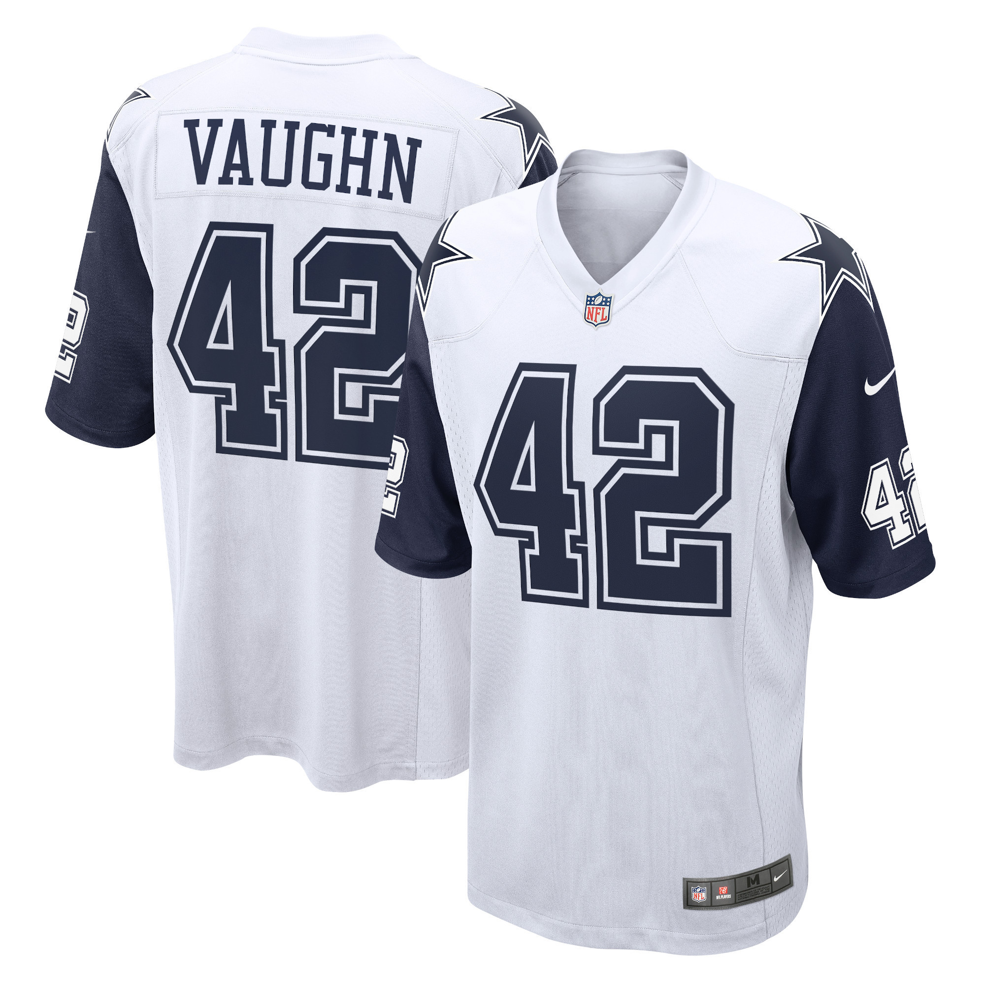Men's Deuce Vaughn Dallas Cowboys White Jersey - All Stitched