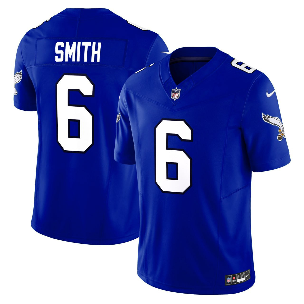 Men's DeVonta Smith Philadelphia Eagles F.U.S.E. Royal Royal Jersey - All Stitched