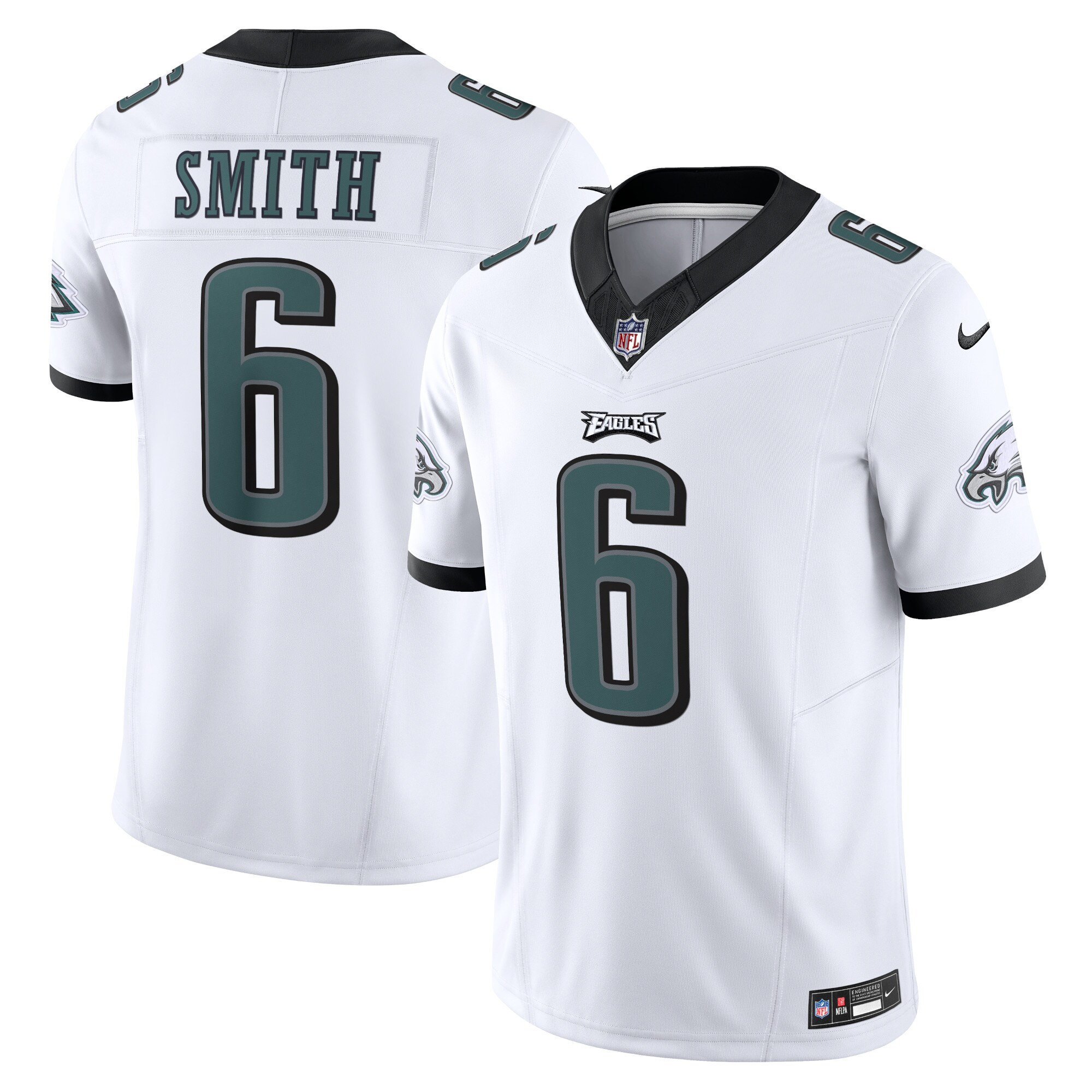 Men's DeVonta Smith Philadelphia Eagles White Vapor F.U.S.E. Limited White Jersey - All Stitched