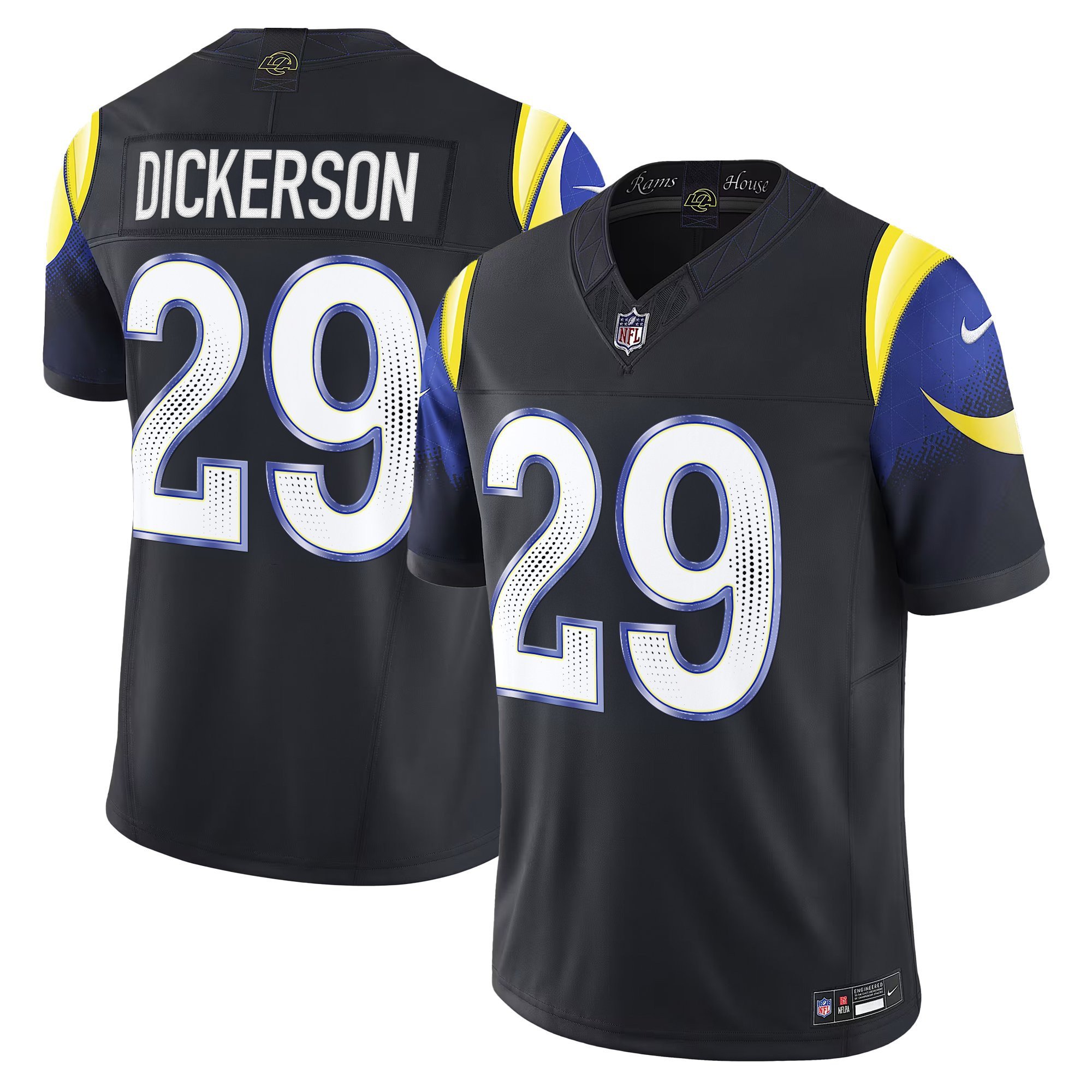 Men's Eric Dickerson Los Angeles Rams 2025 "Rivalries" Vapor Limited Jersey - All Stitched