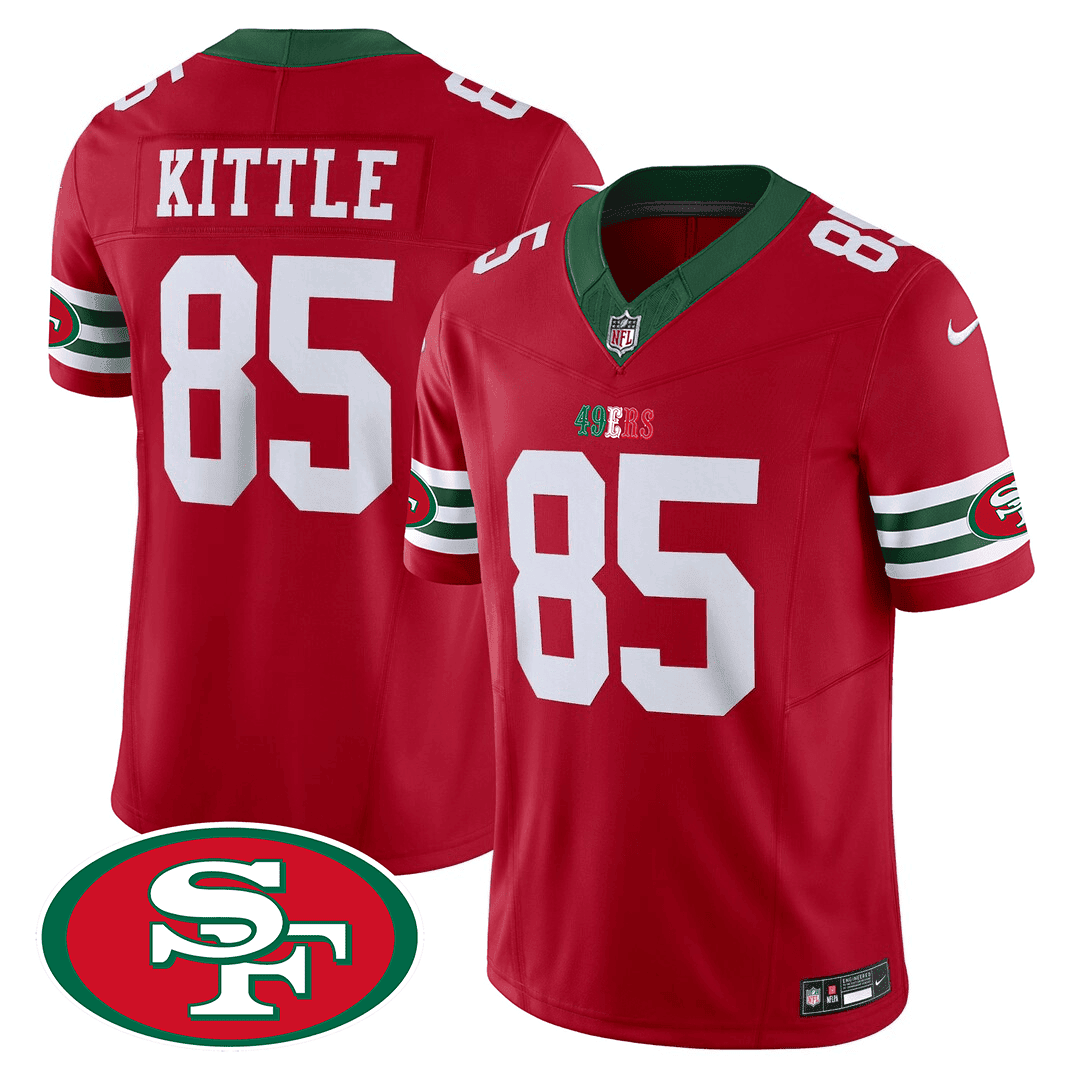Men's George Kittle San Francisco 49ers Mexico Edition Limited Red Jersey - All Stitched
