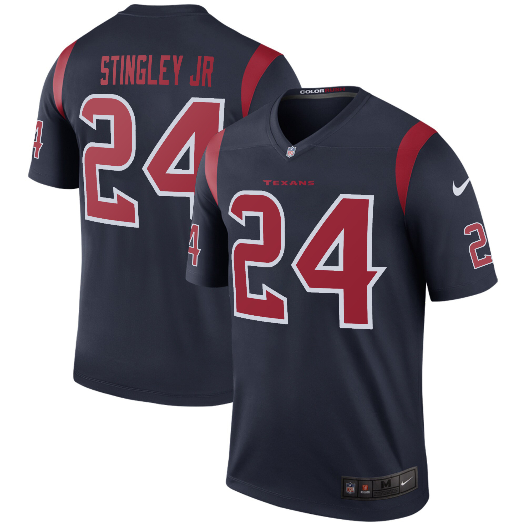 Men's Houston Texans Color Rush Legend Game Derek Stingley Jr. Jersey - All Stitched