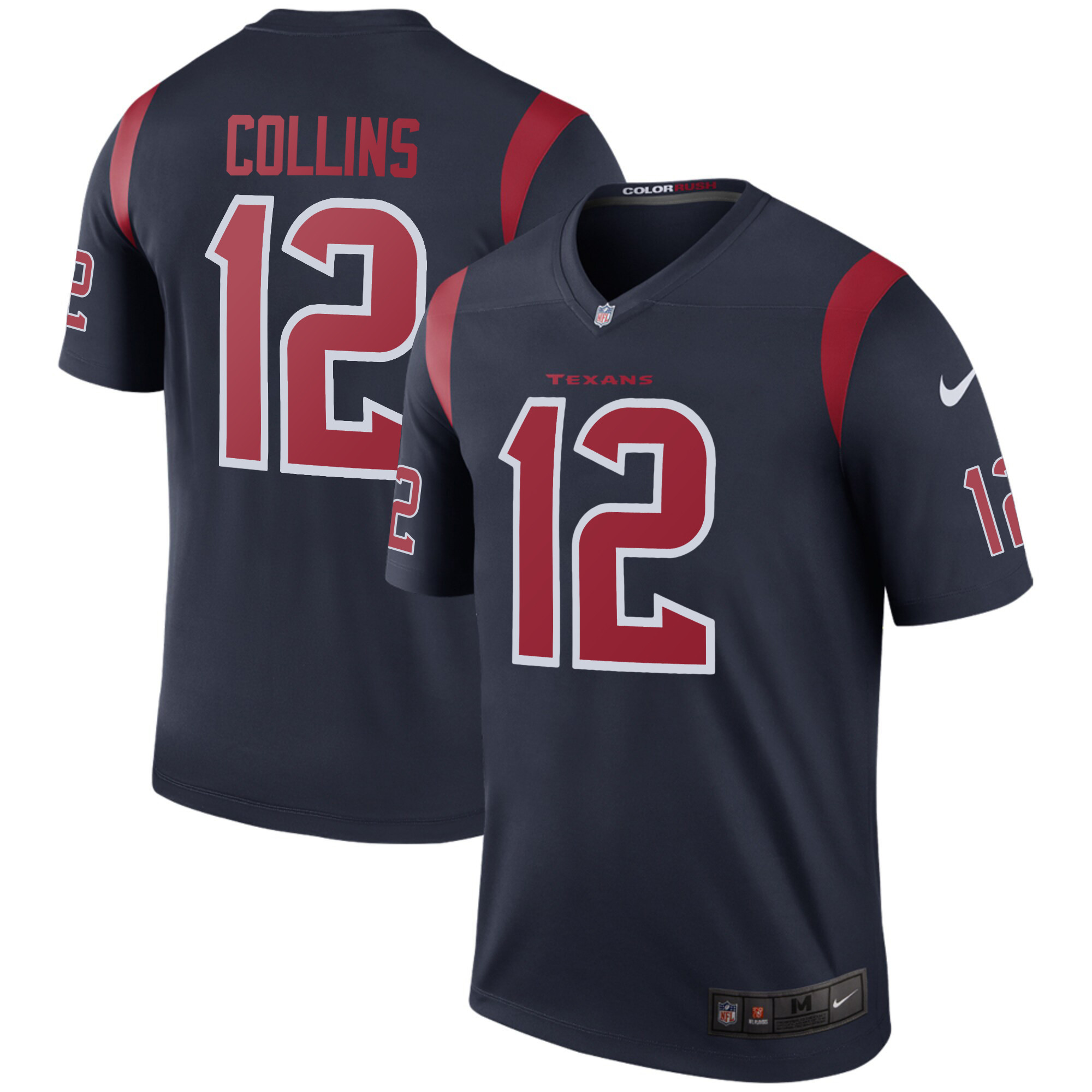 Men's Houston Texans Color Rush Legend Game Nico Collins Jersey - All Stitched