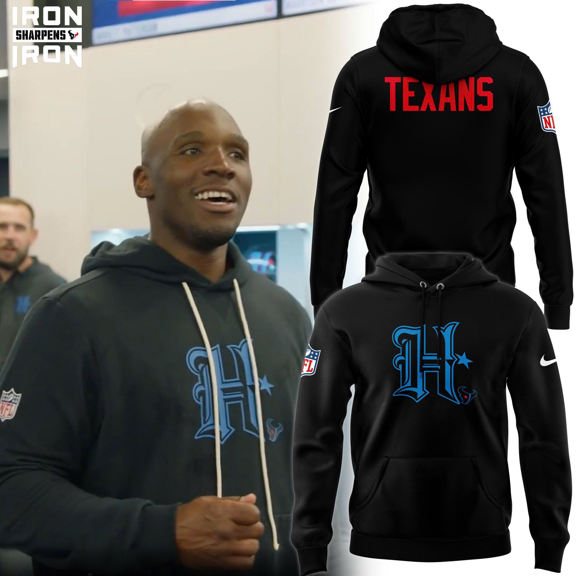 Men's Houston Texans Nike Black Performance Dri-FIT Hoodie