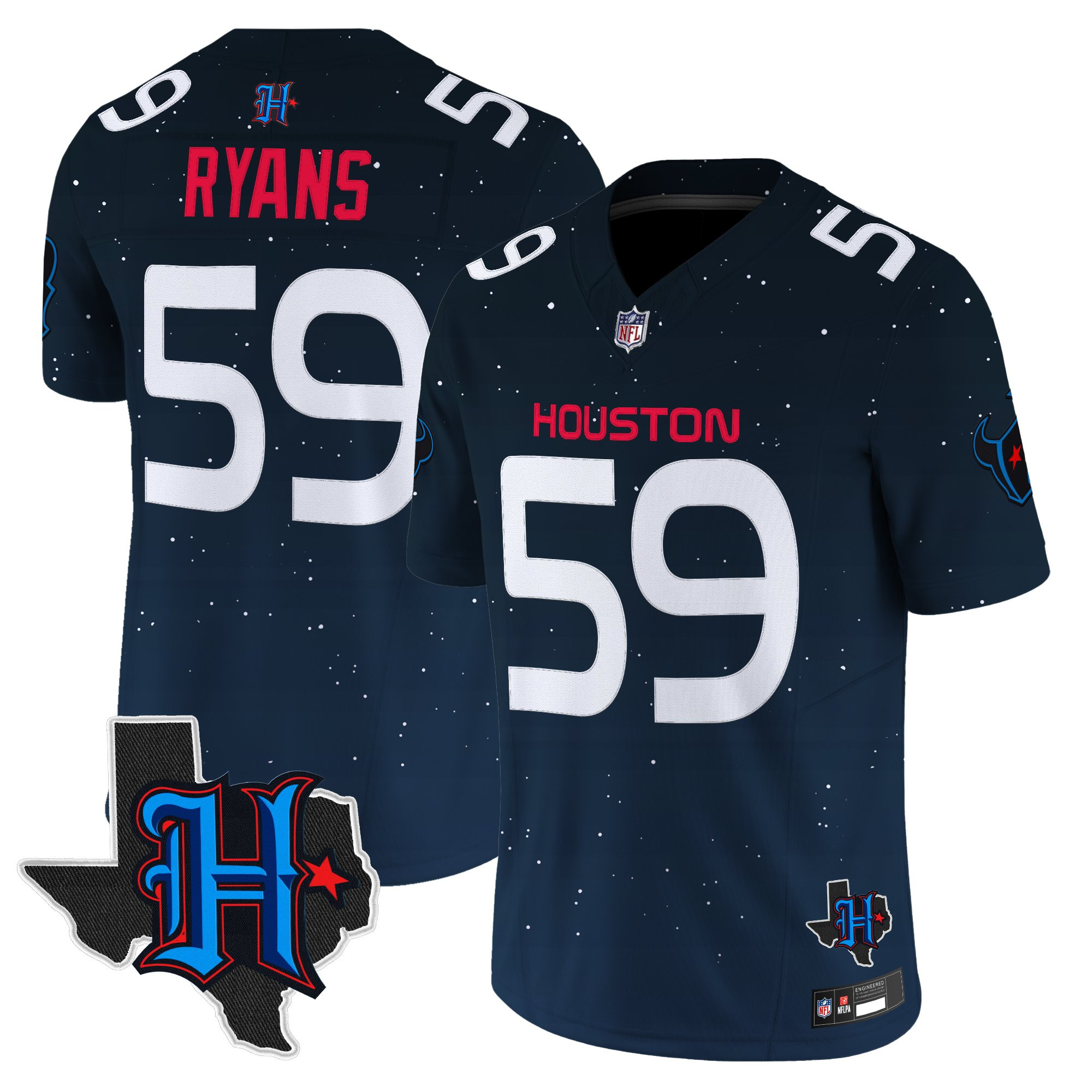 Men's Houston Texans 'Space City Edition' Vapor Limited DeMeco Ryans Jersey - All Stitched