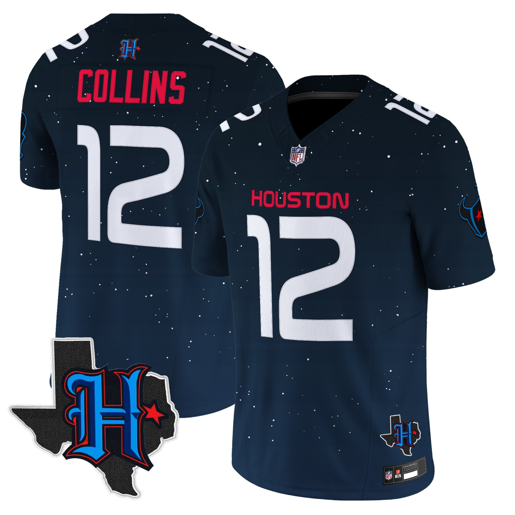 Men's Houston Texans 'Space City Edition' Vapor Limited Nico Collins Jersey - All Stitched
